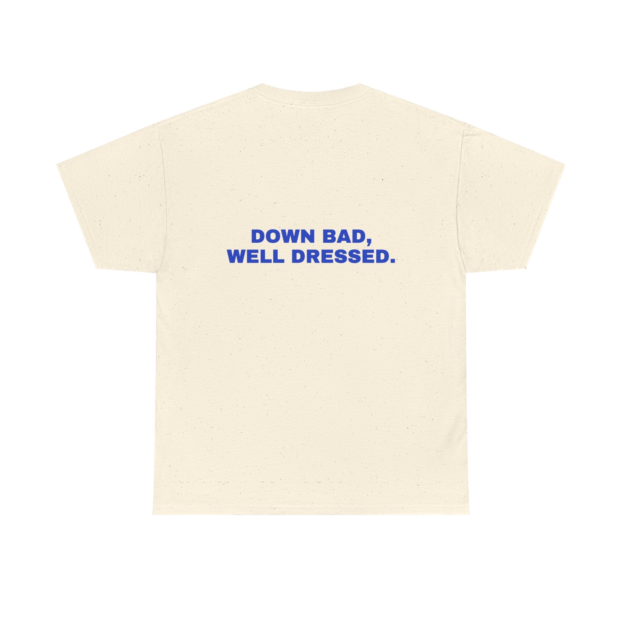 Down bad, well dressed. Cobalt print