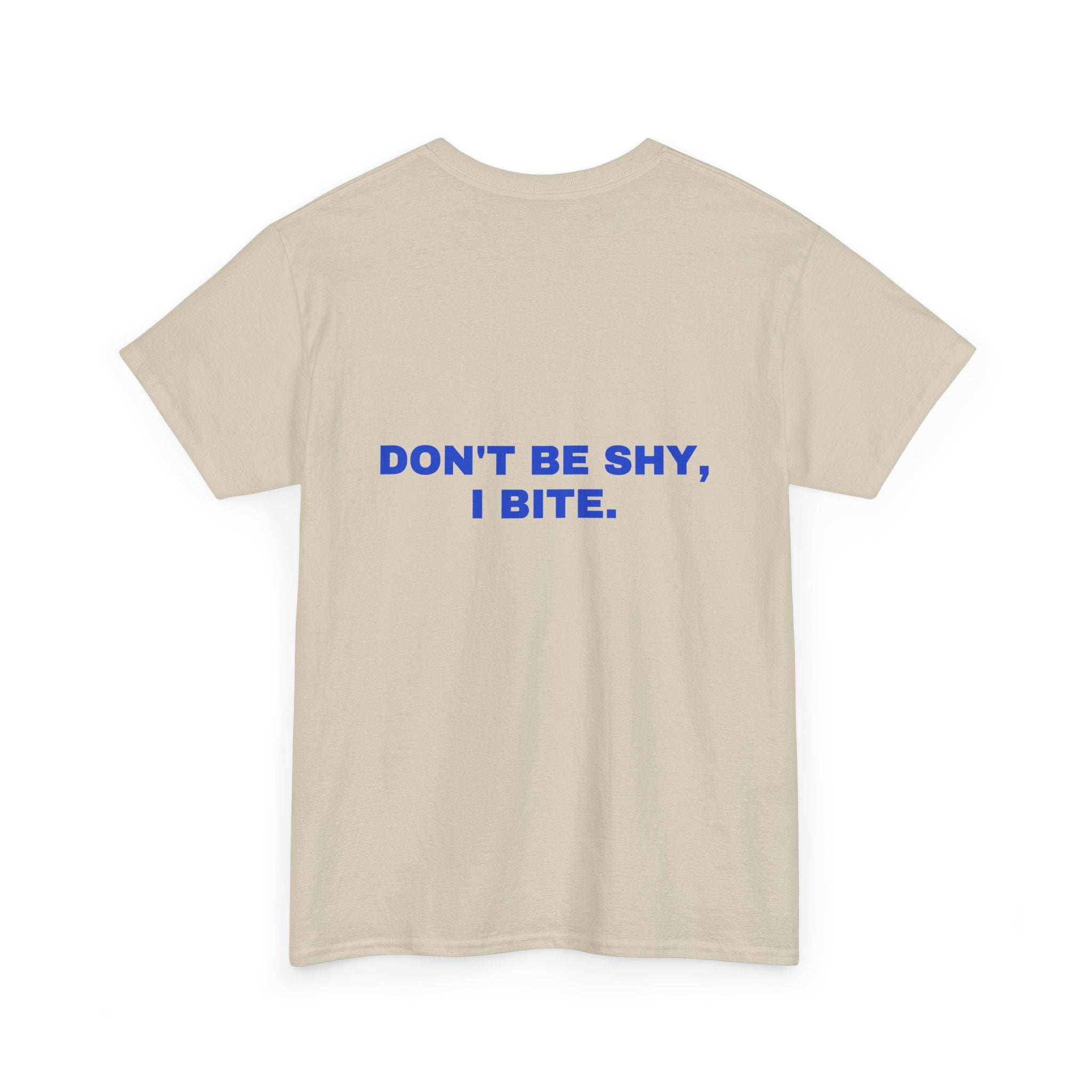 Don't be shy, I bite. Cobalt print