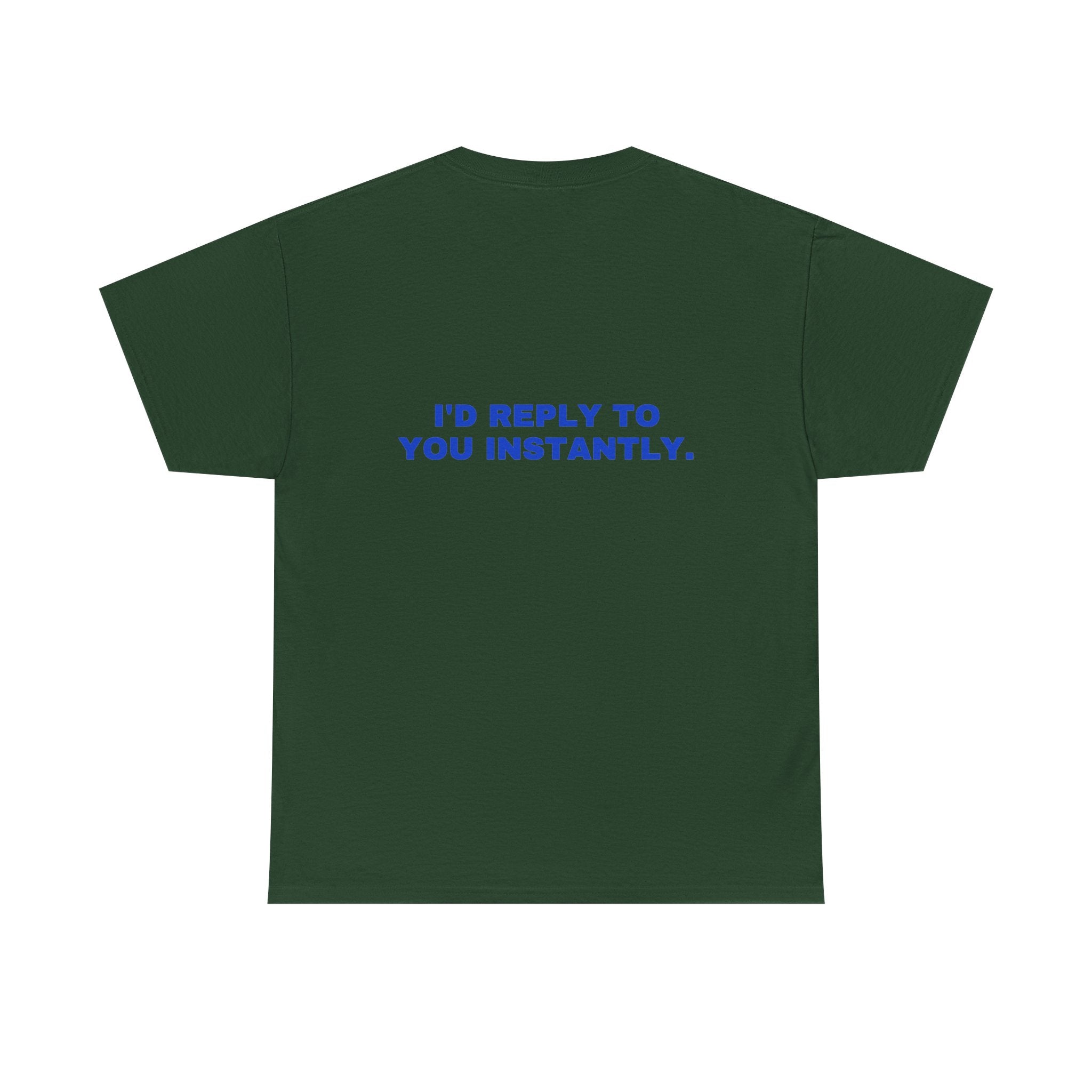 I'd reply to you instantly. Cobalt print (dark)