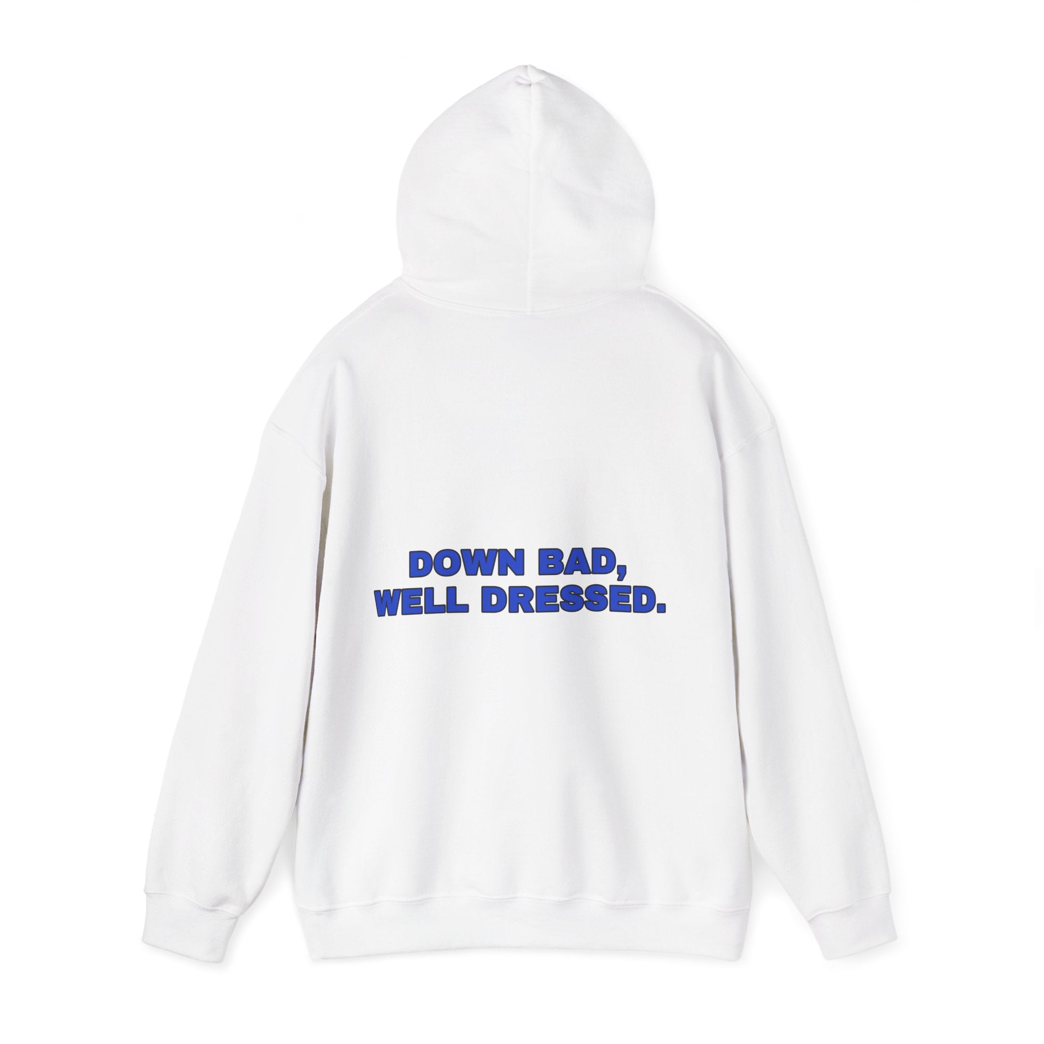Down bad, well dressed. Cobalt print