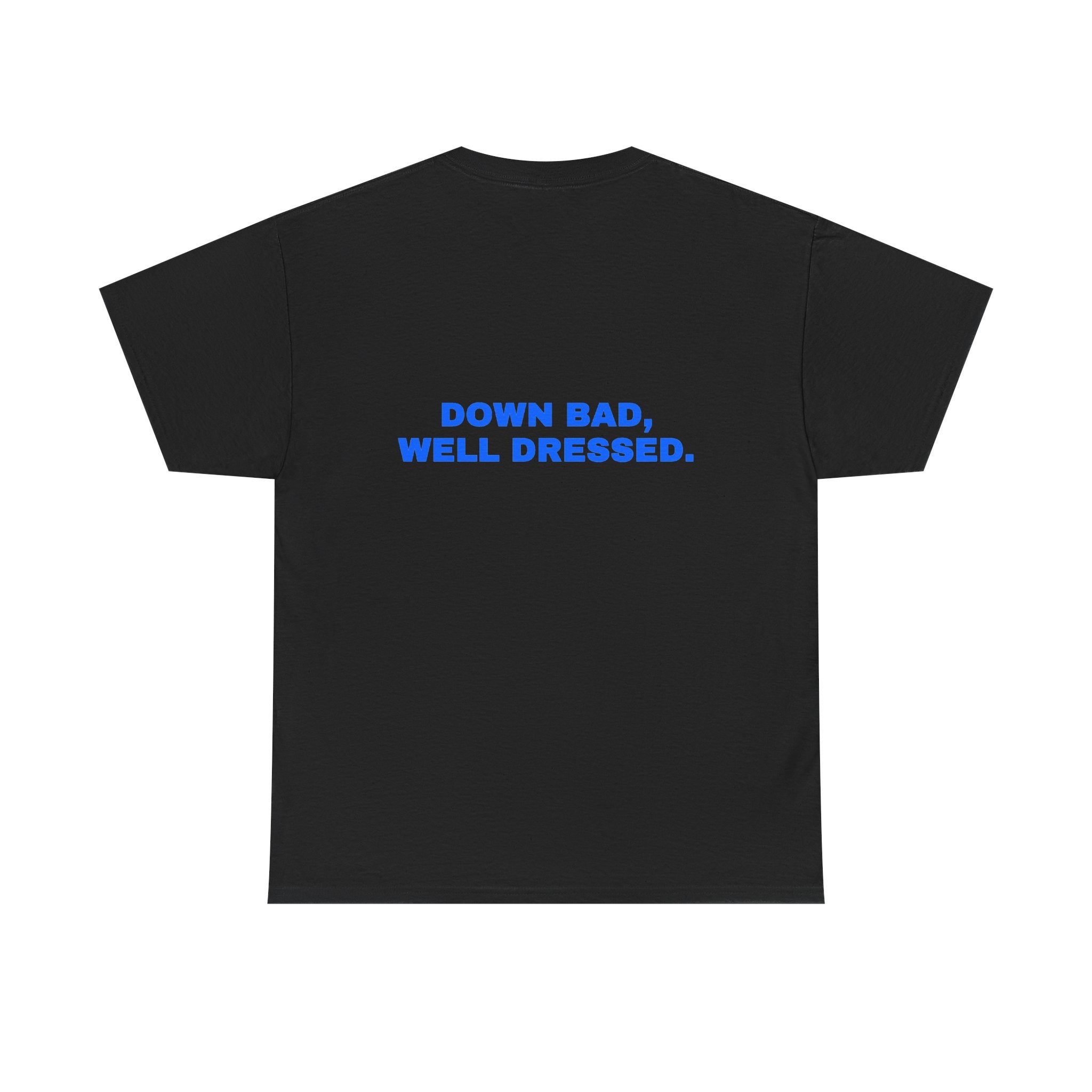 Down bad, well dressed. Royal print (dark)