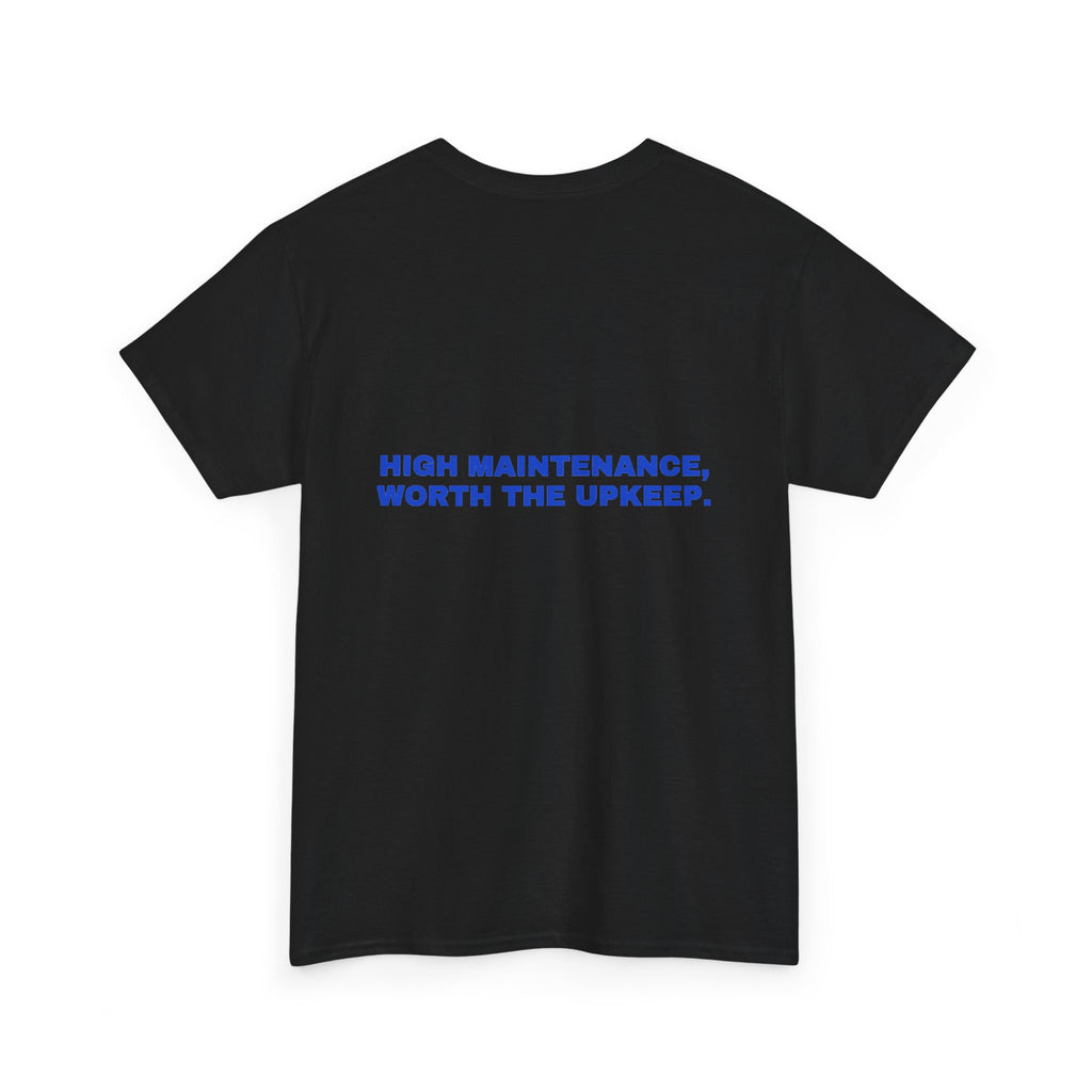 High maintenance, worth the upkeep. Cobalt print (dark)