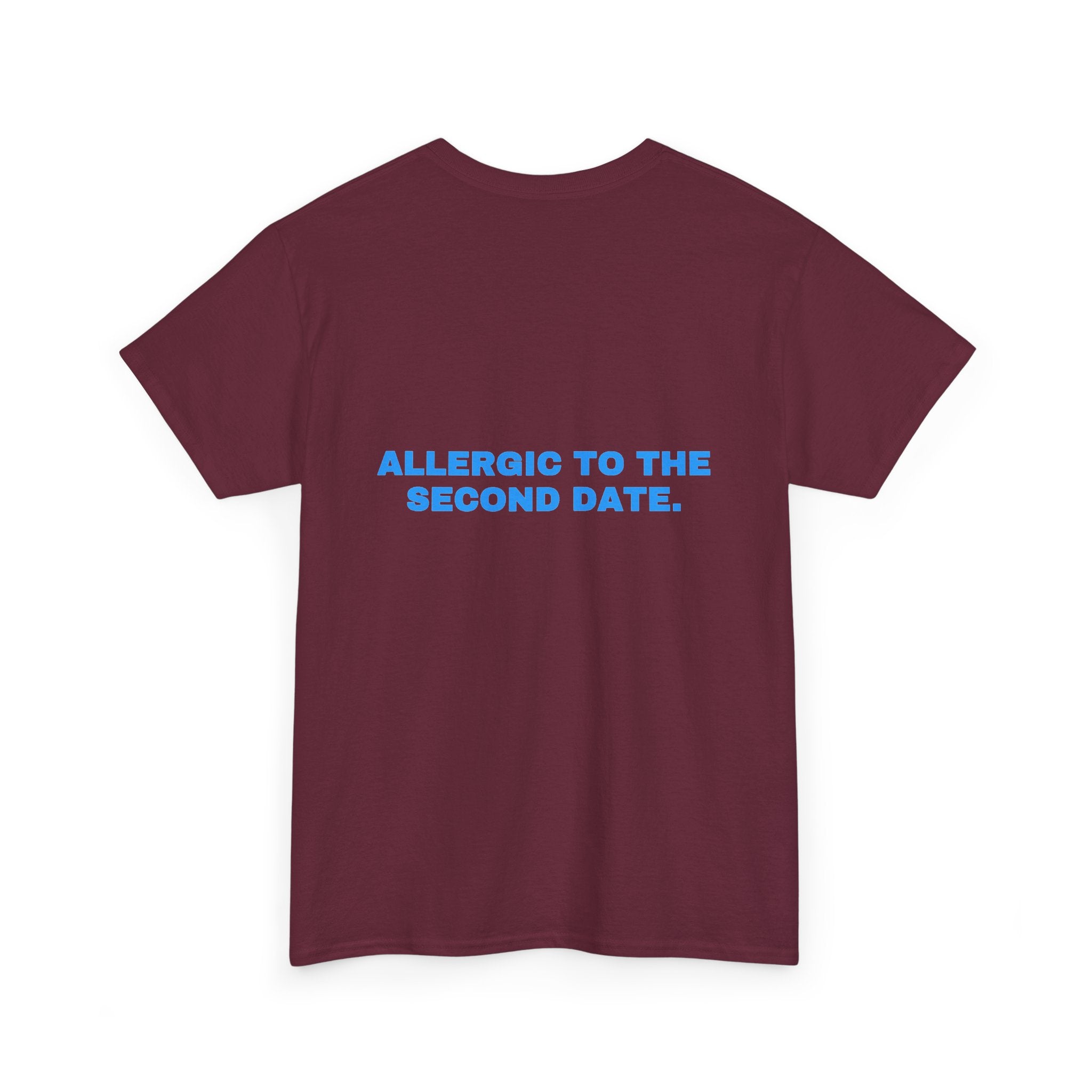 Allergic to the second date. Sky print (dark)