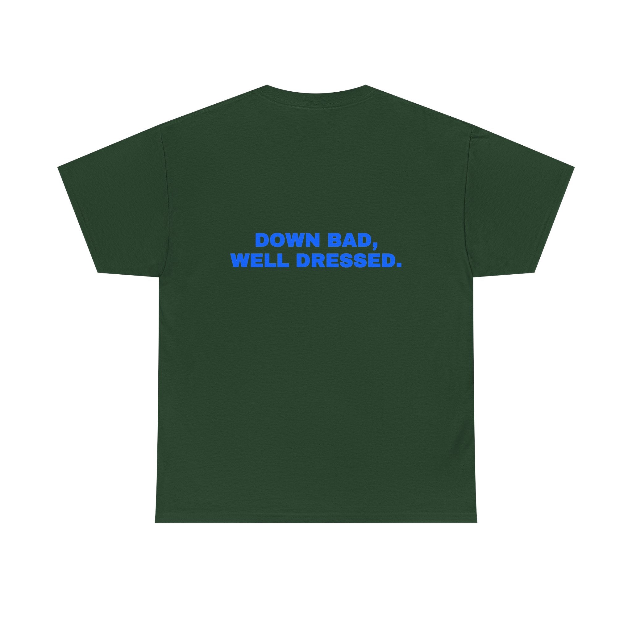Down bad, well dressed. Royal print (dark)