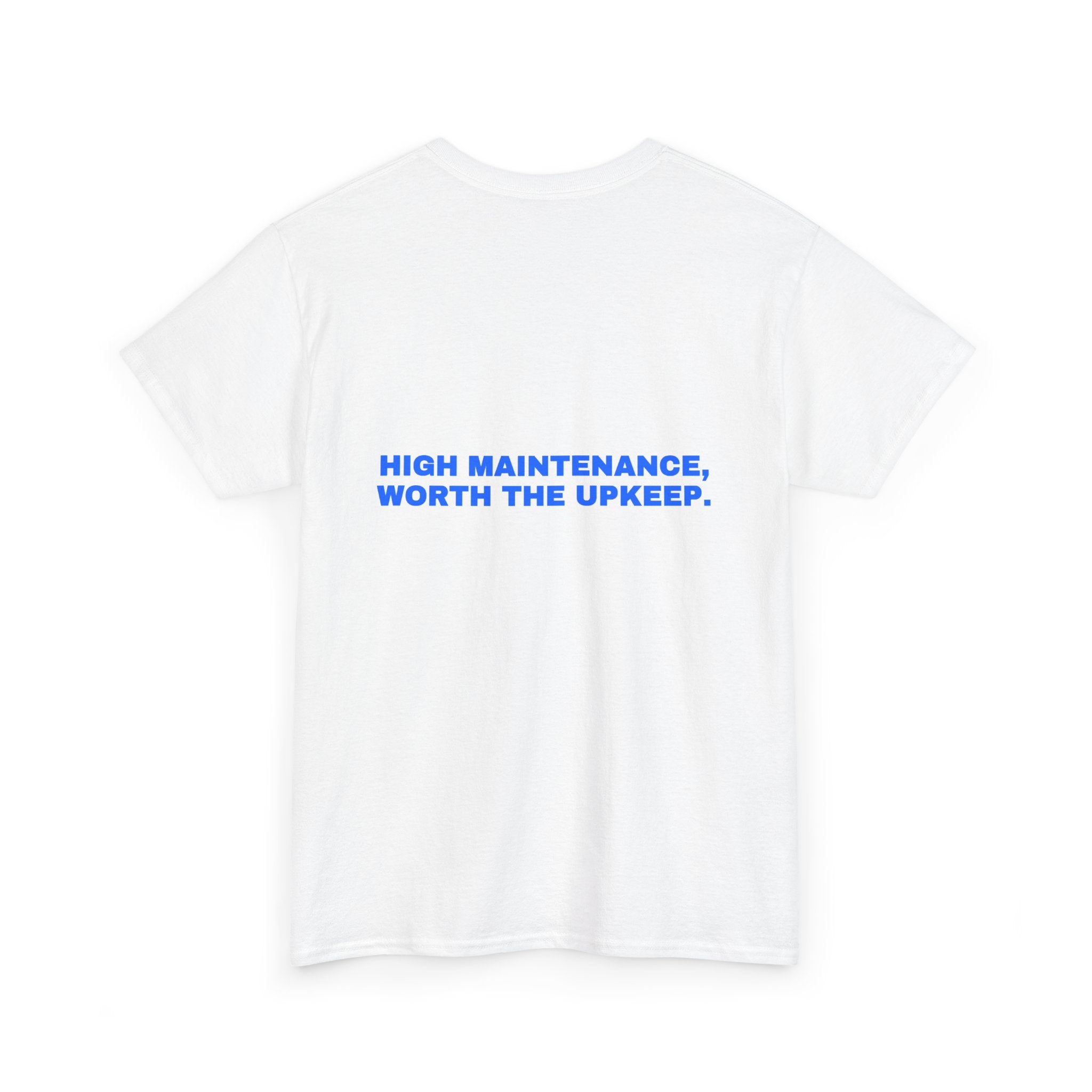 High maintenance, worth the upkeep. Statement Tee - Soft Classic Cotton, Funny Flirty Dating Gift | Seen Zoned