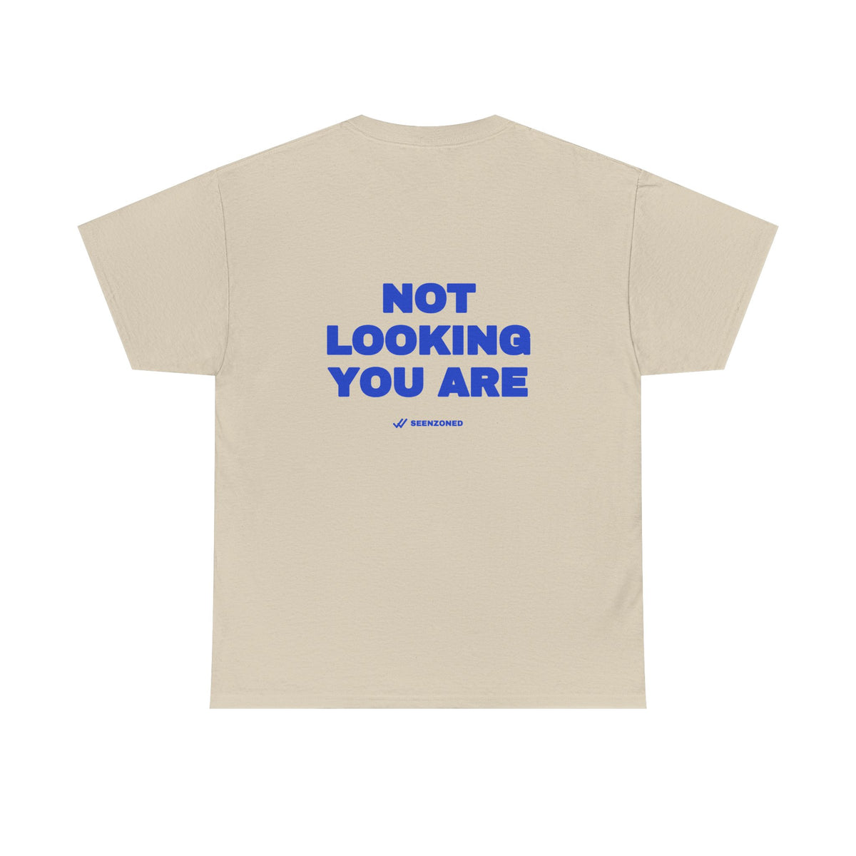Not looking. You are. Tee · Cobalt