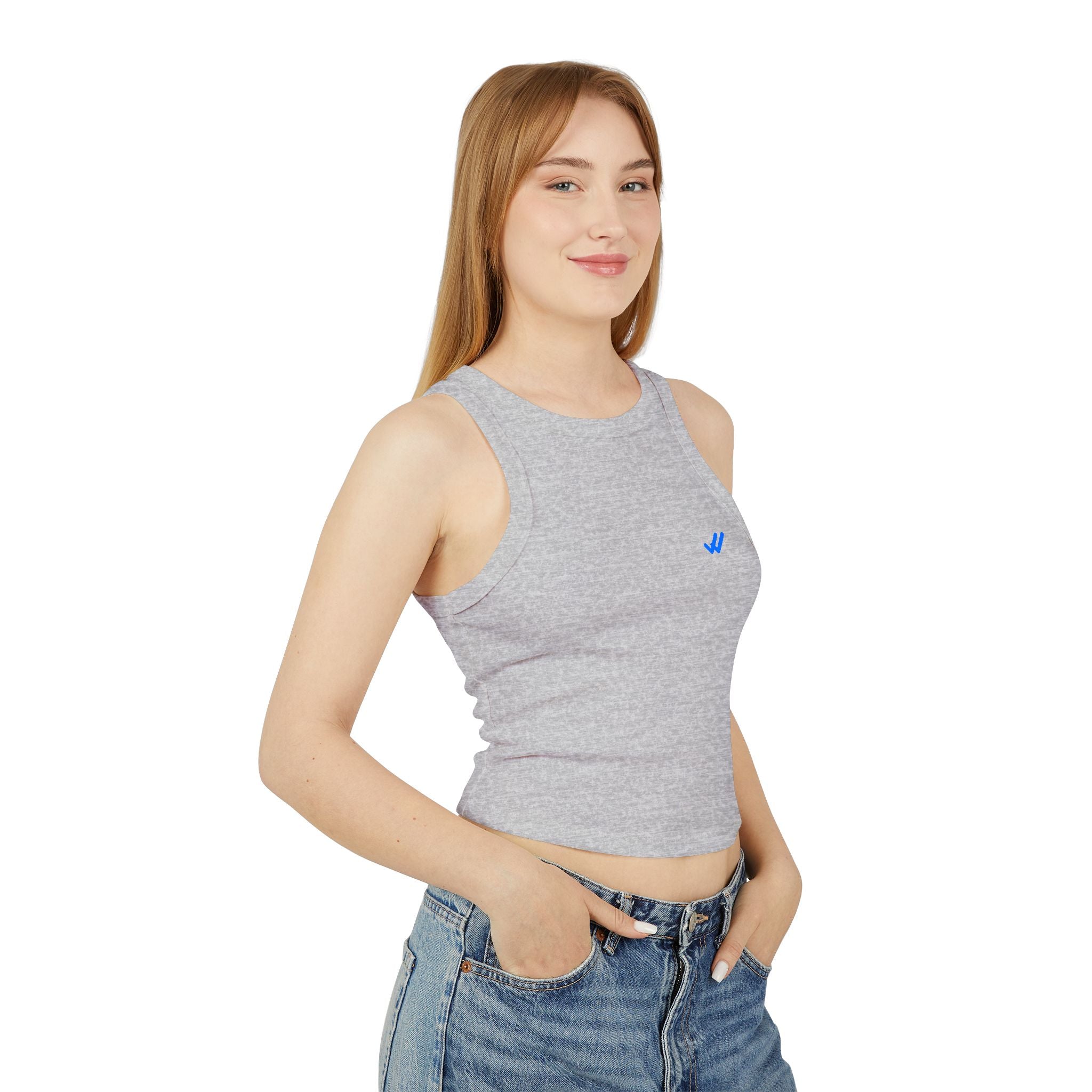 Allergic to the second date. Statement Ribbed Crop Tank - Funny Flirty Dating Gift for Her | Seen Zoned