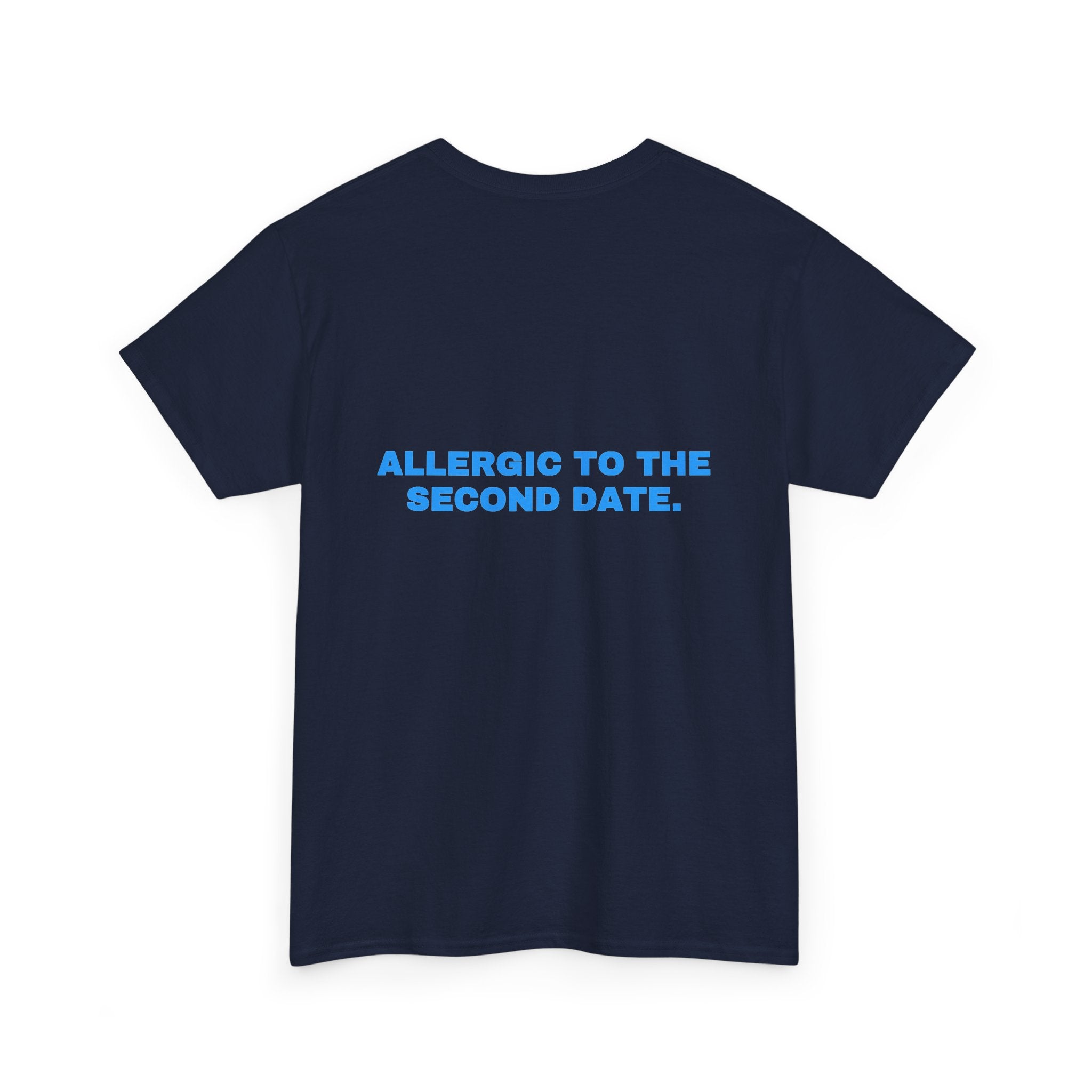 Allergic to the second date. Sky print (dark)