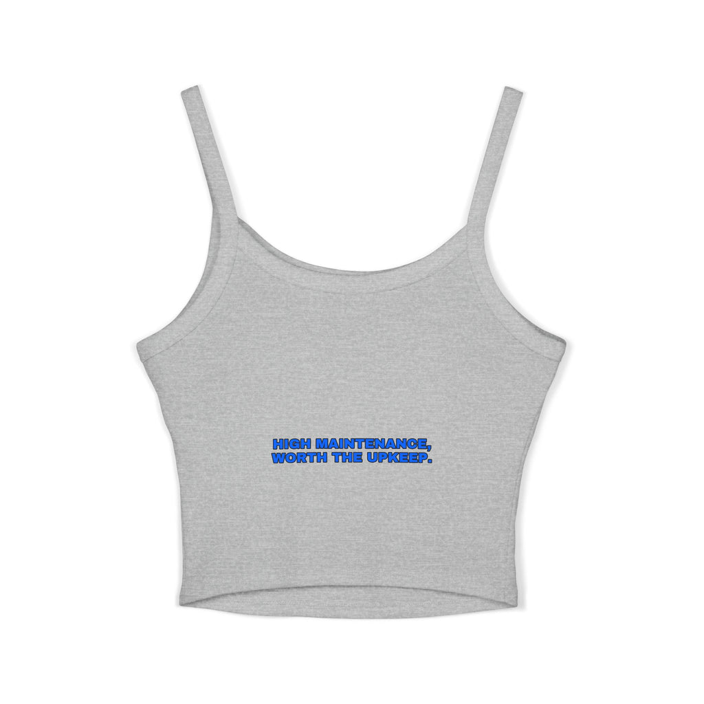 High maintenance, worth the upkeep. Statement Crop Top - Funny Flirty Dating Gift for Her | Seen Zoned