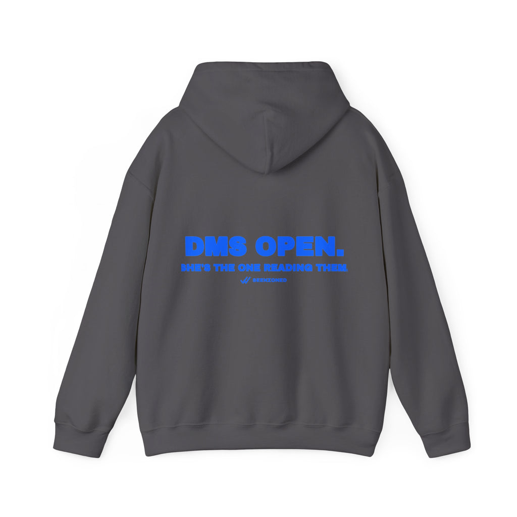 DMs open. She's the one reading them. Hoodie