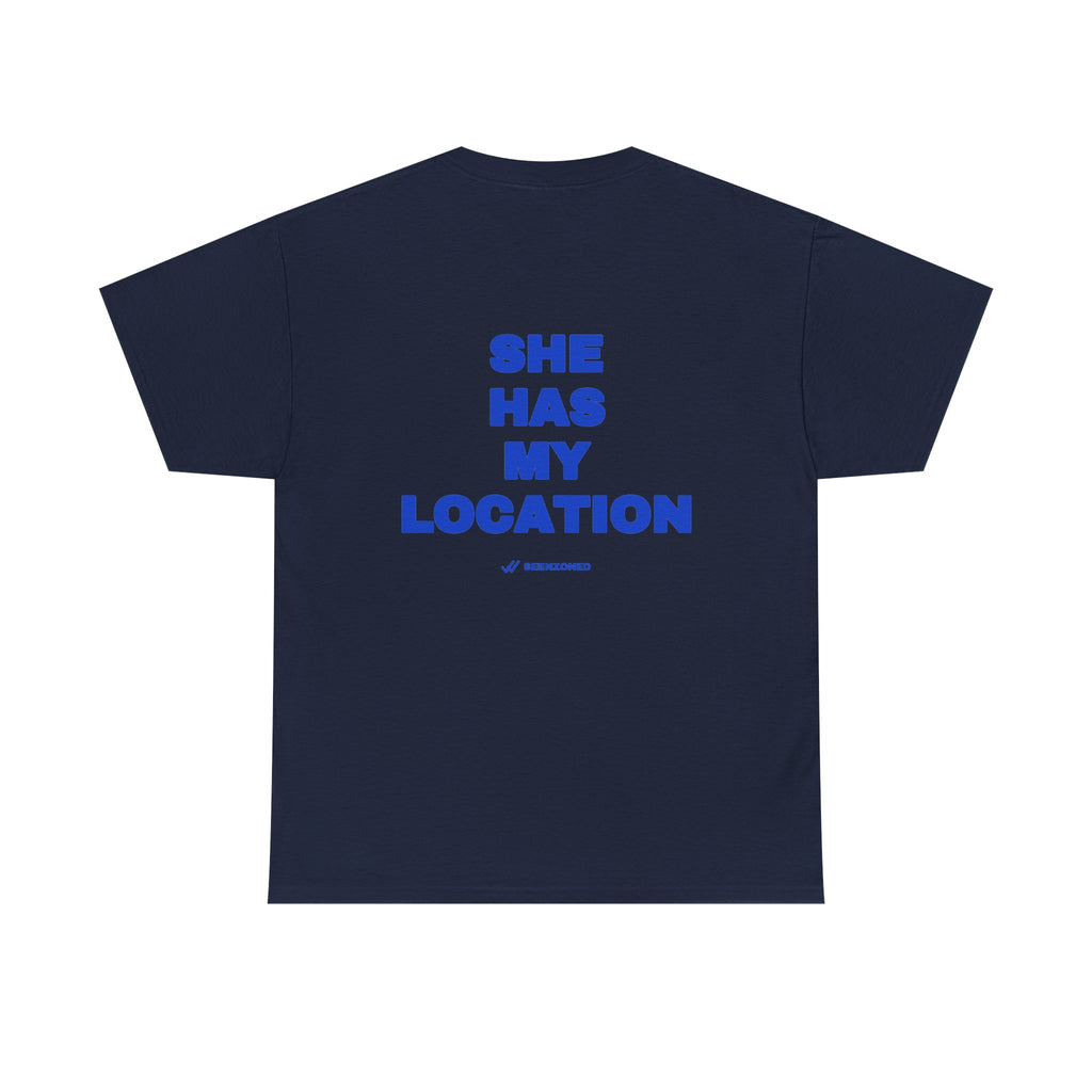 She has my location. Tee · Cobalt (dark)