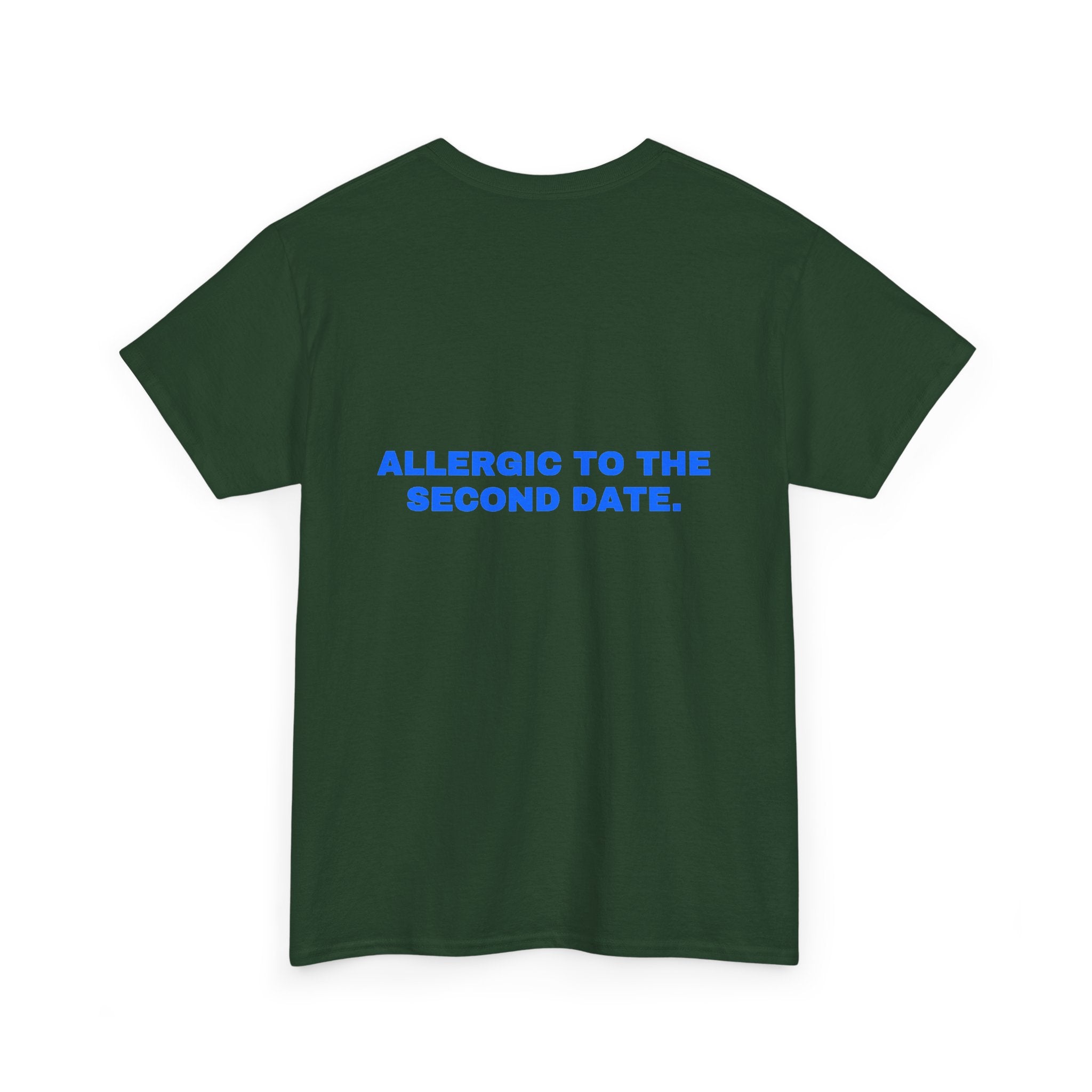 Allergic to the second date. Royal print (dark)
