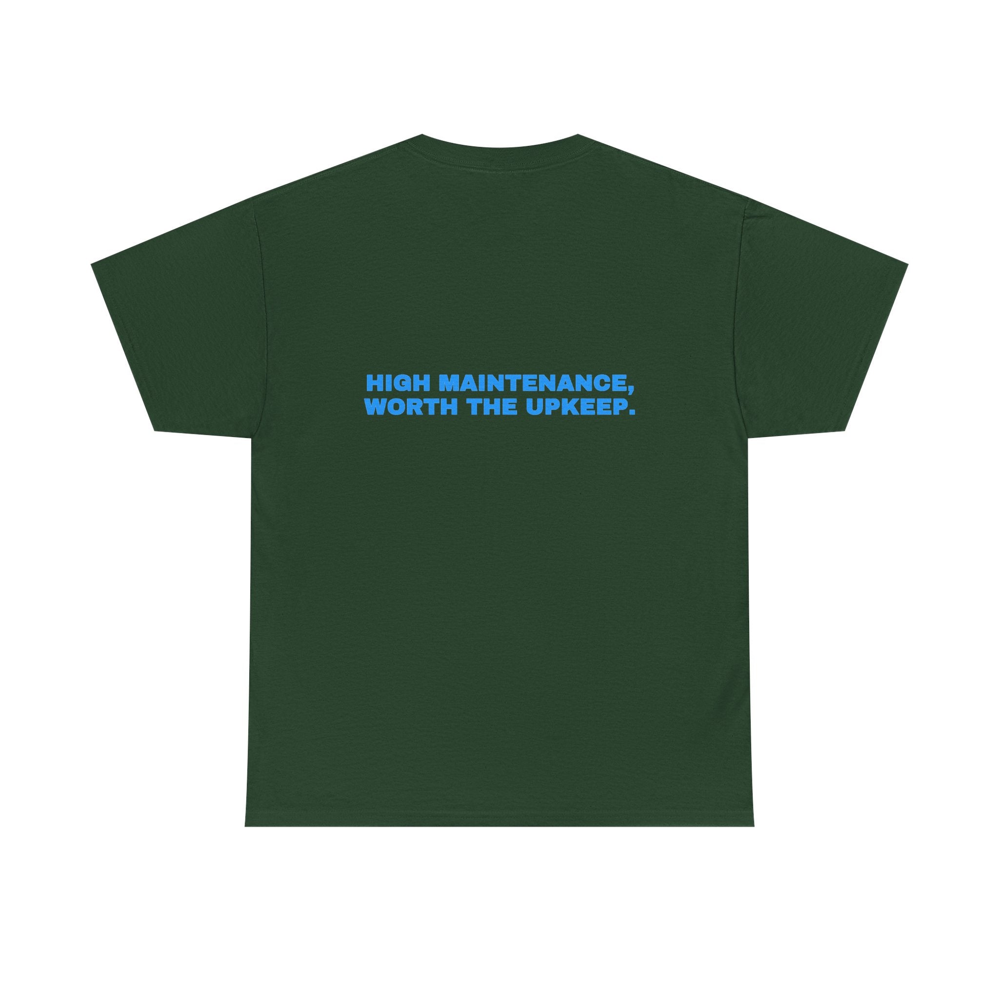 High maintenance, worth the upkeep. Sky print (dark)