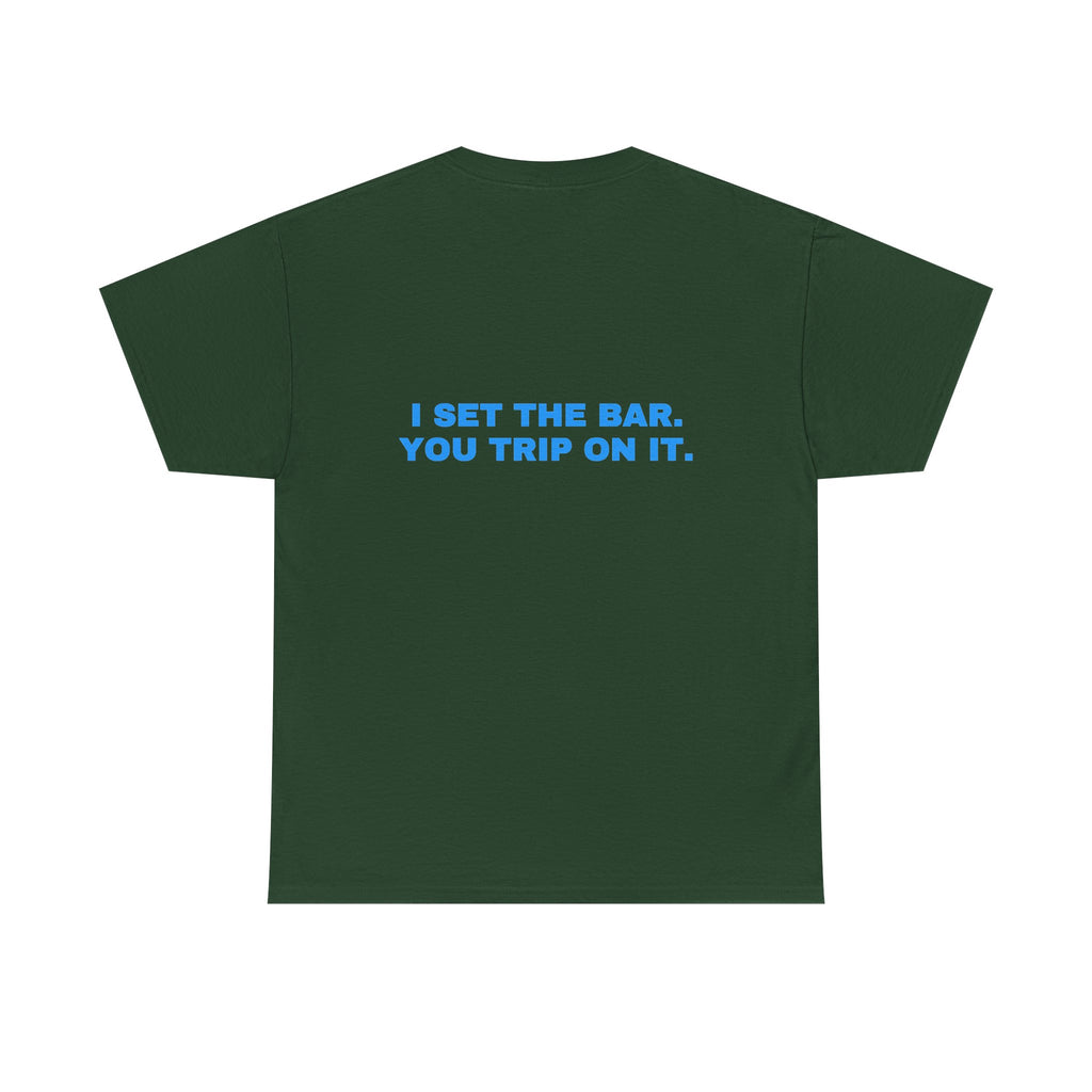 I set the bar. You trip on it. Sky print (dark)