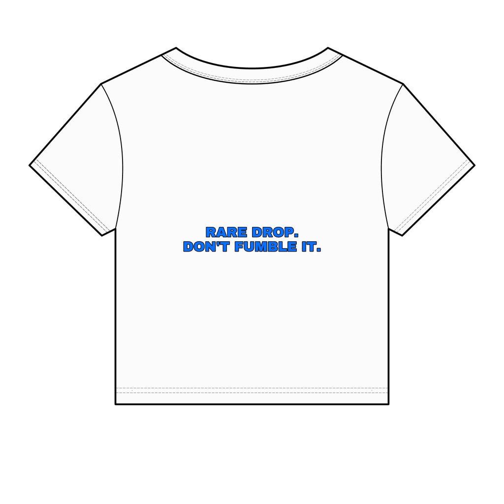 Rare drop. Don't fumble it. Statement Baby Tee - Funny Flirty Dating Gift for Her | Seen Zoned