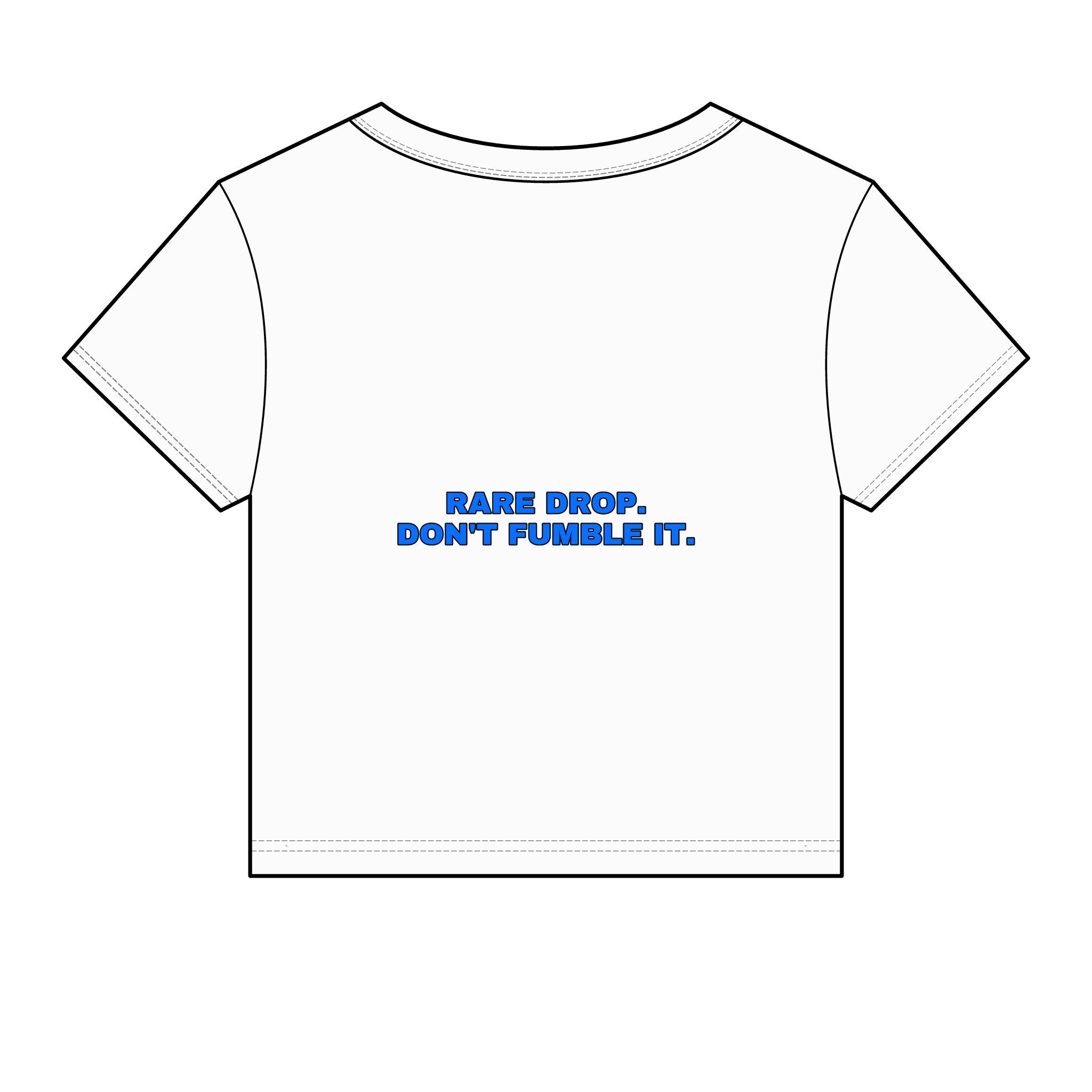 Rare drop. Don't fumble it. Statement Baby Tee - Funny Flirty Dating Gift for Her | Seen Zoned