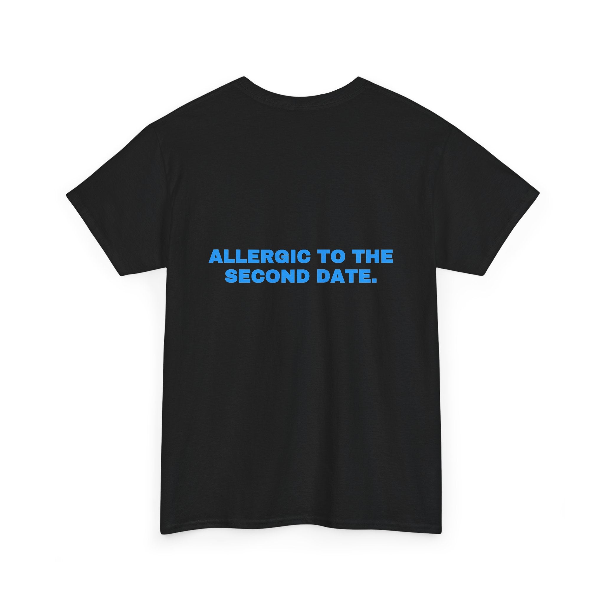 Allergic to the second date. Sky print (dark)