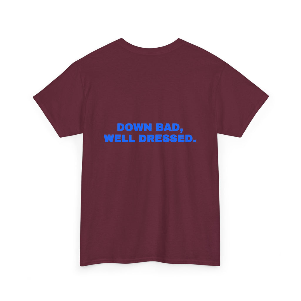 Down bad, well dressed. Royal print (dark)