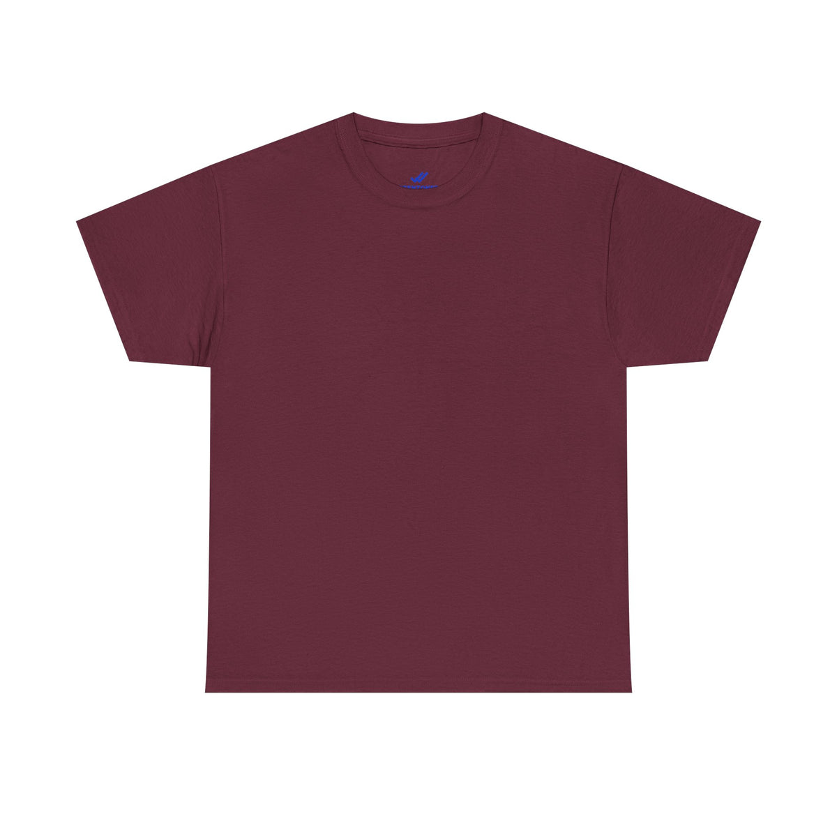 DMs open. She's the one reading them. Tee · Cobalt (dark)