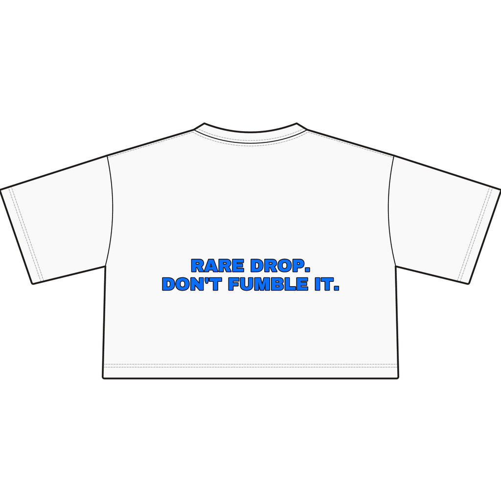 Rare drop. Don't fumble it. Statement Crop Tee - Funny Flirty Dating Gift for Her | Seen Zoned