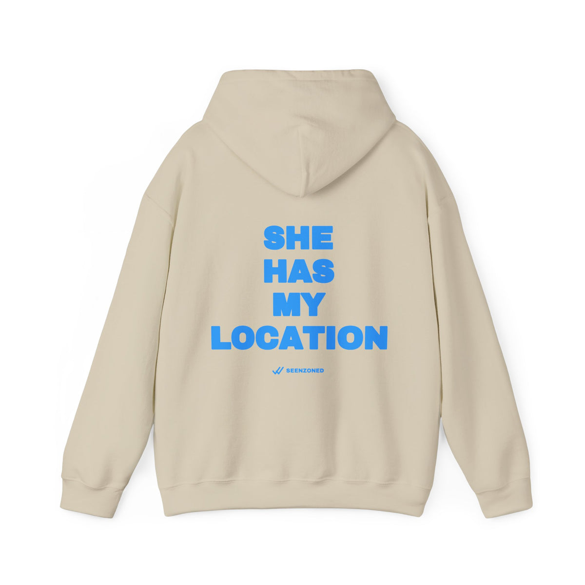 She has my location. Hoodie · Sky