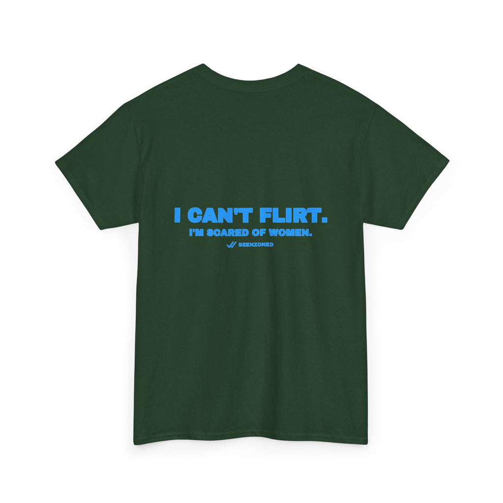 I can't flirt. I'm scared of women. Sky print (dark)