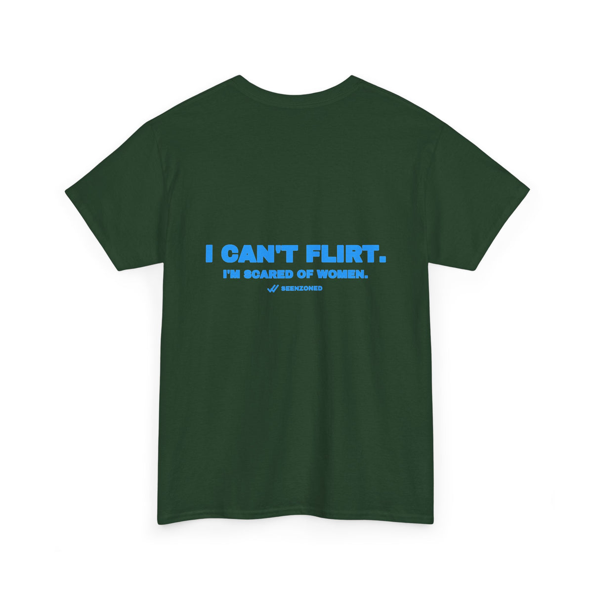 I can't flirt. I'm scared of women. Sky print (dark)