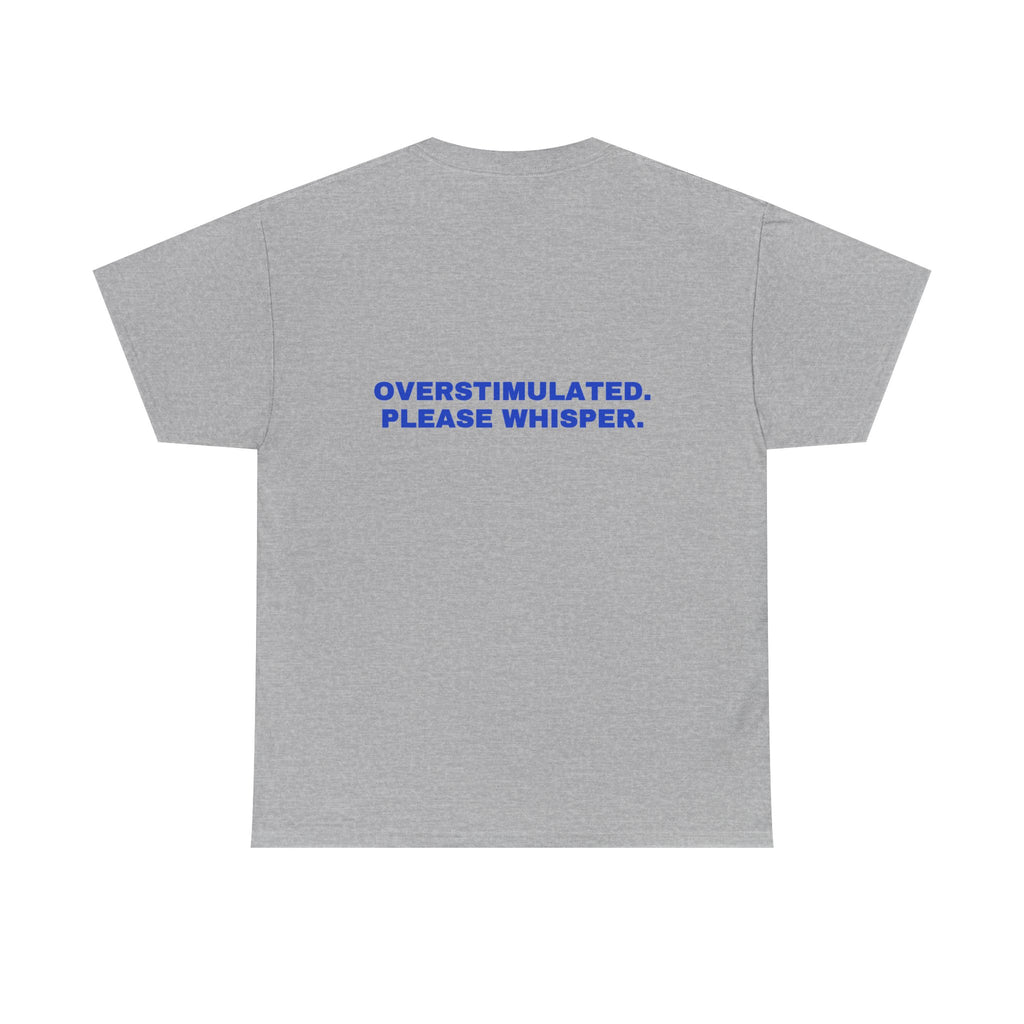 Overstimulated. Please whisper. Cobalt print