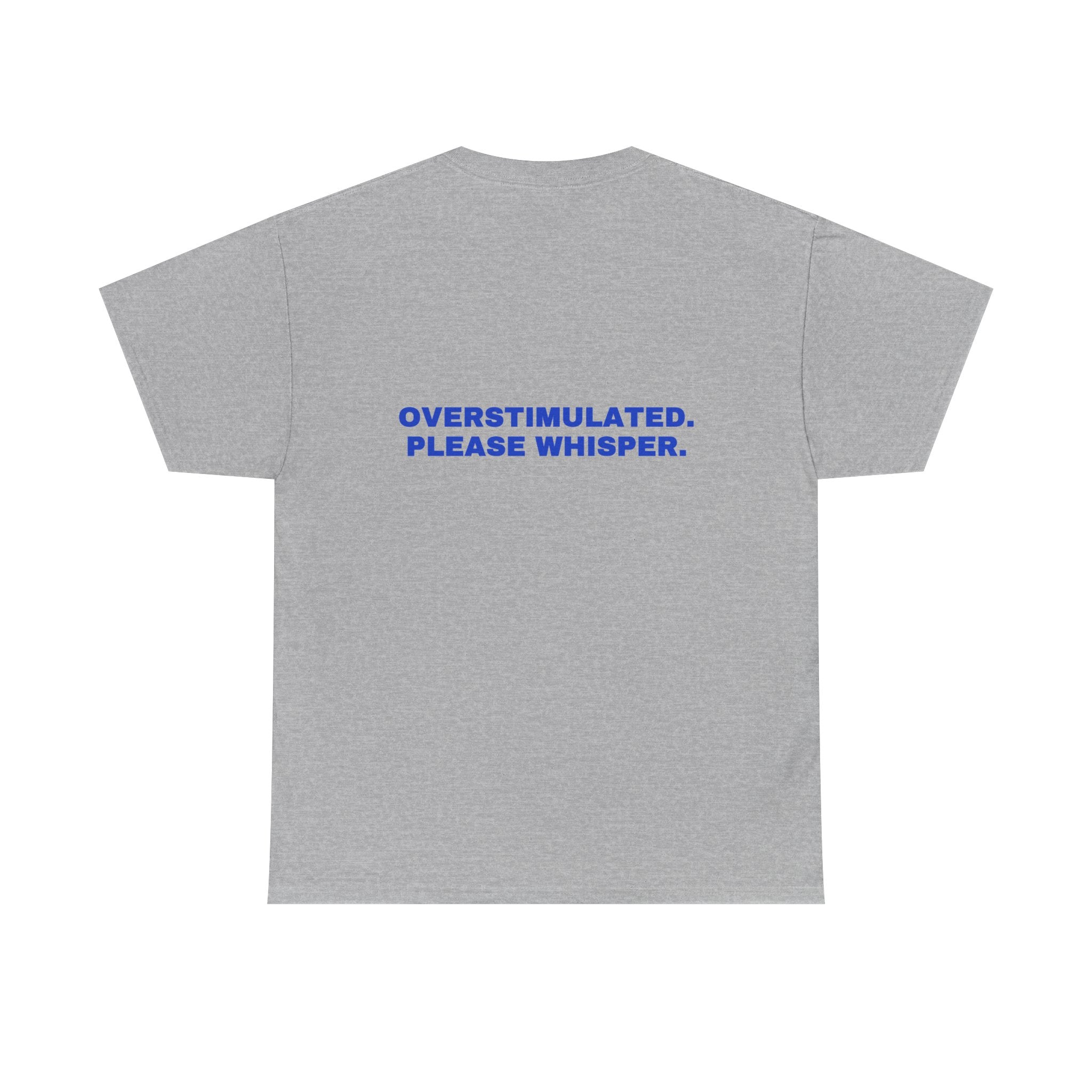 Overstimulated. Please whisper. Cobalt print