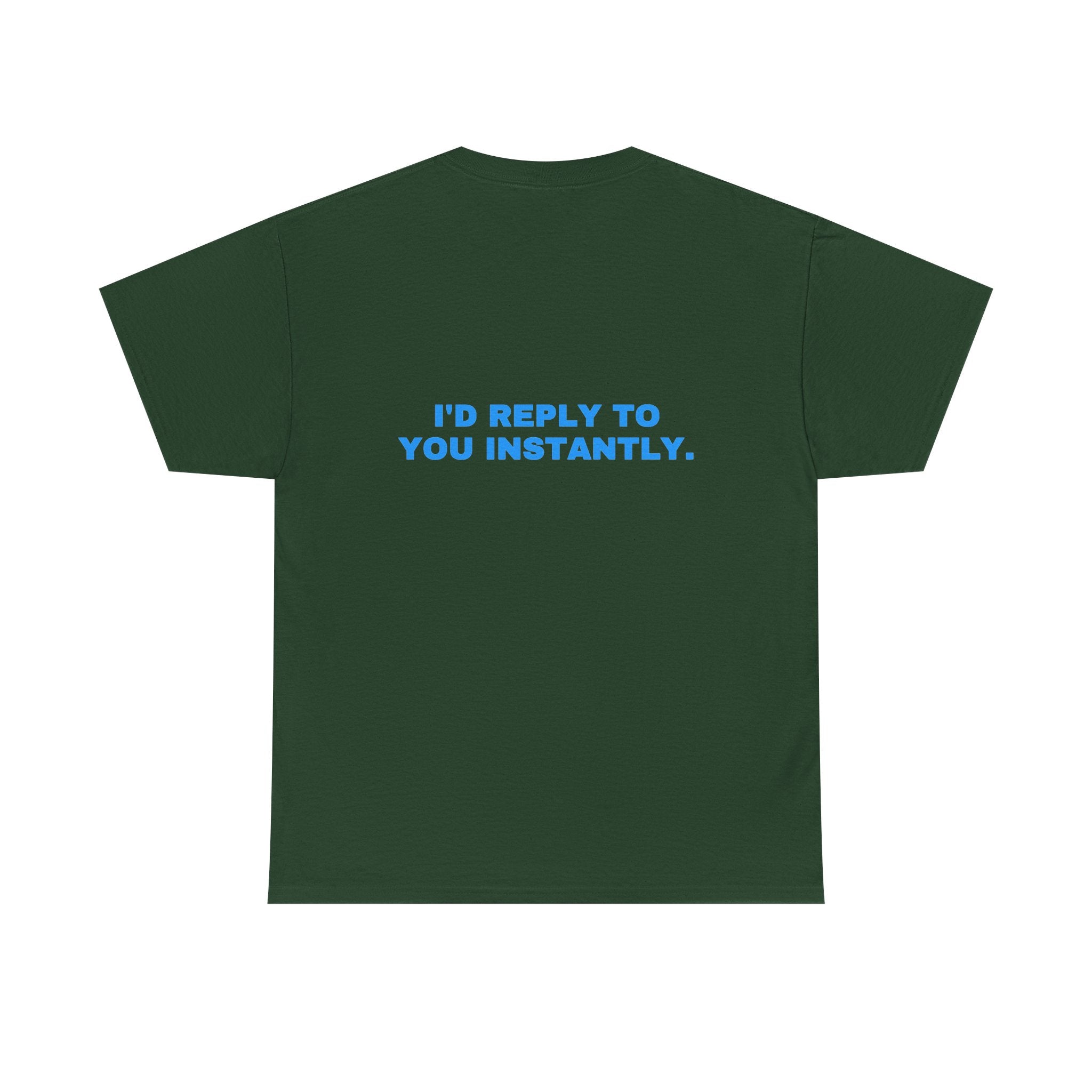I'd reply to you instantly. Sky print (dark)