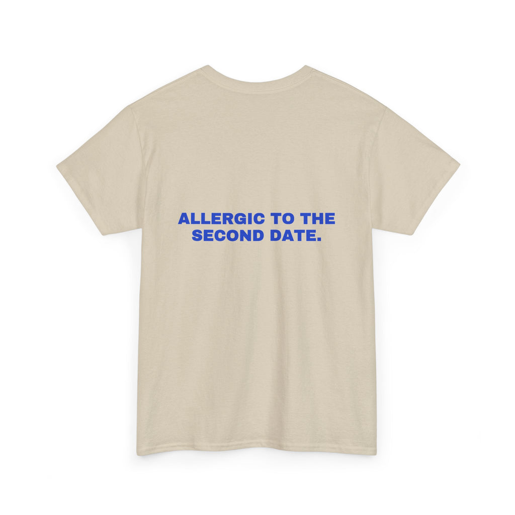 Allergic to the second date. Cobalt print