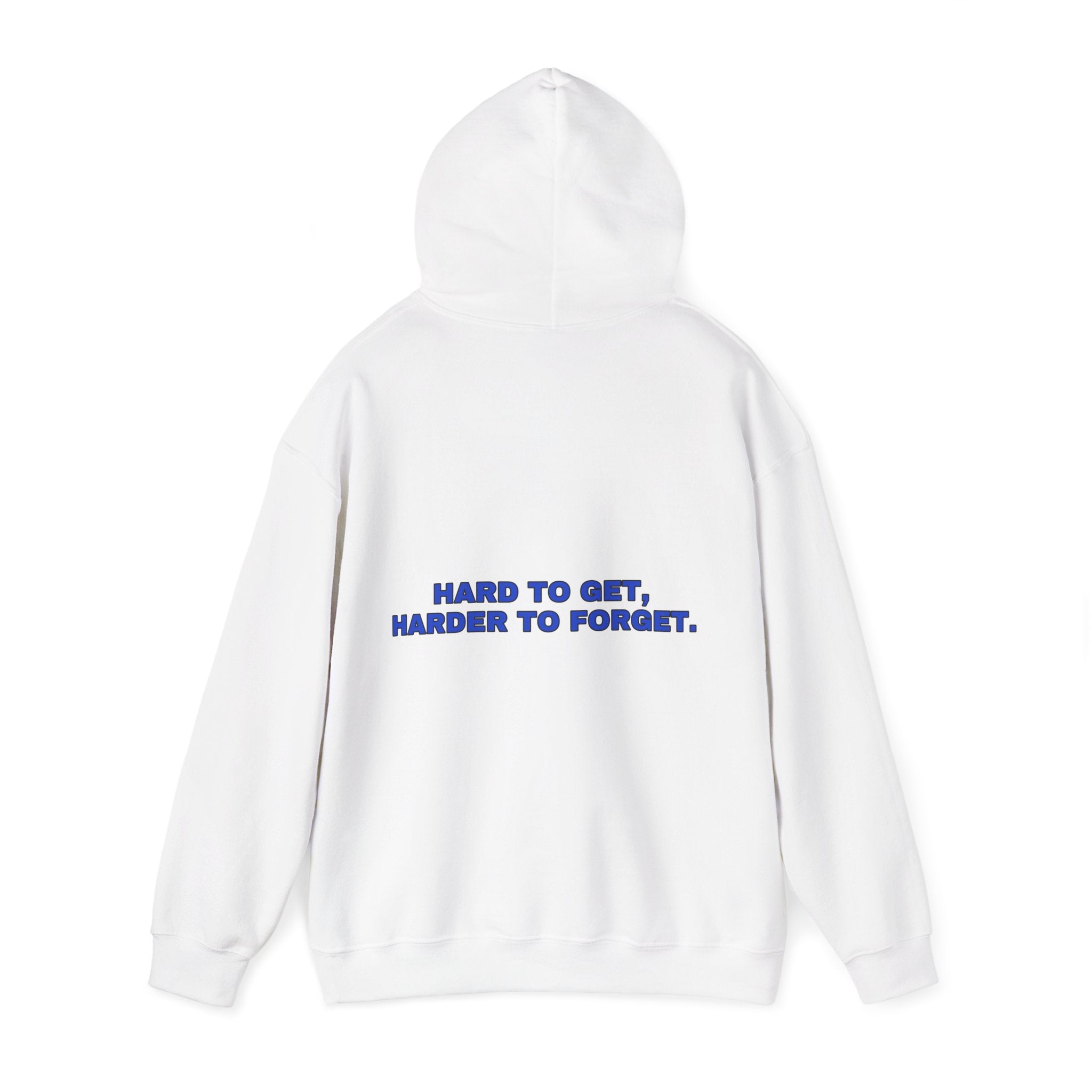 Hard to get, harder to forget. Cobalt print