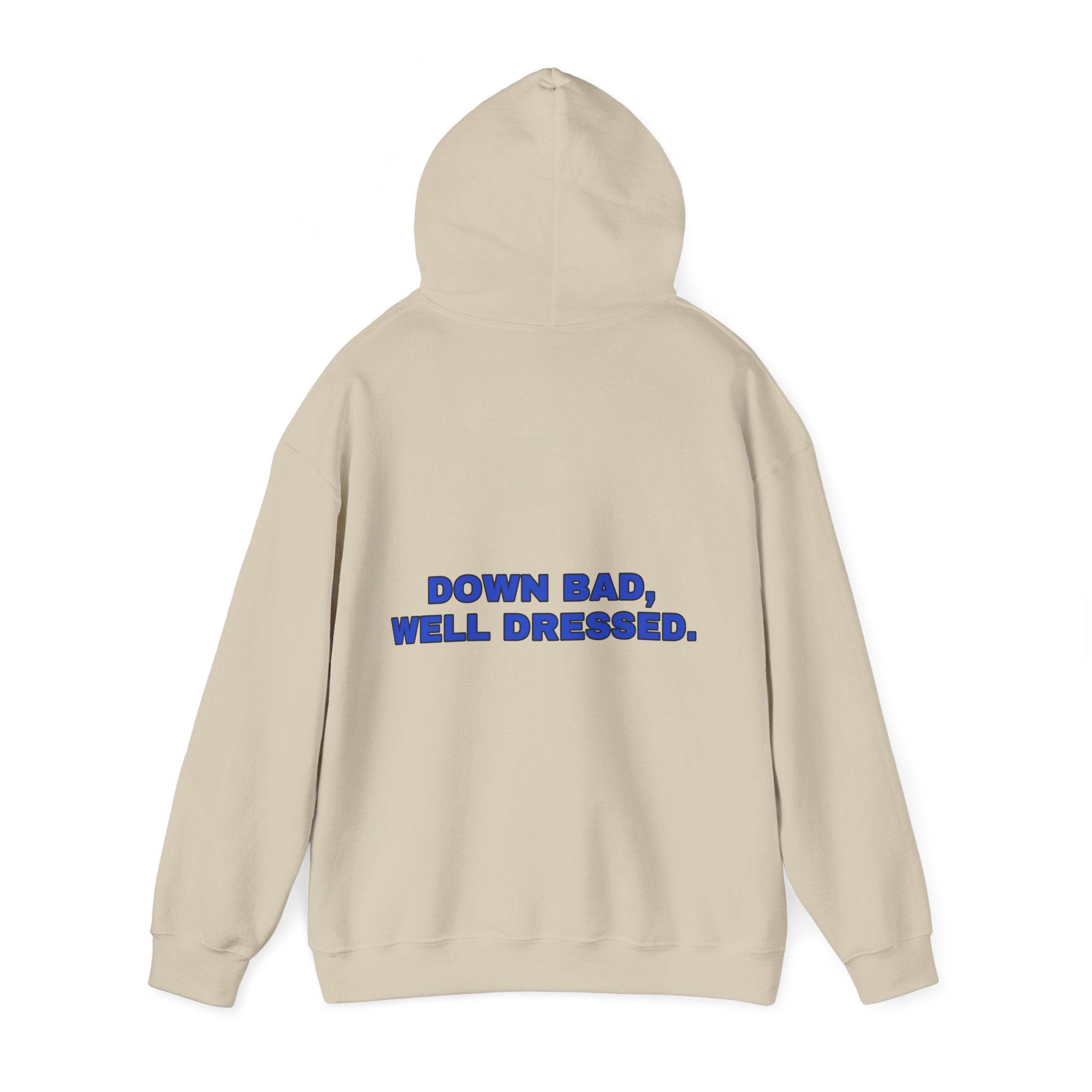 Down bad, well dressed. Cobalt print