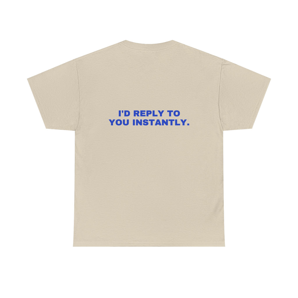 I'd reply to you instantly. Cobalt print