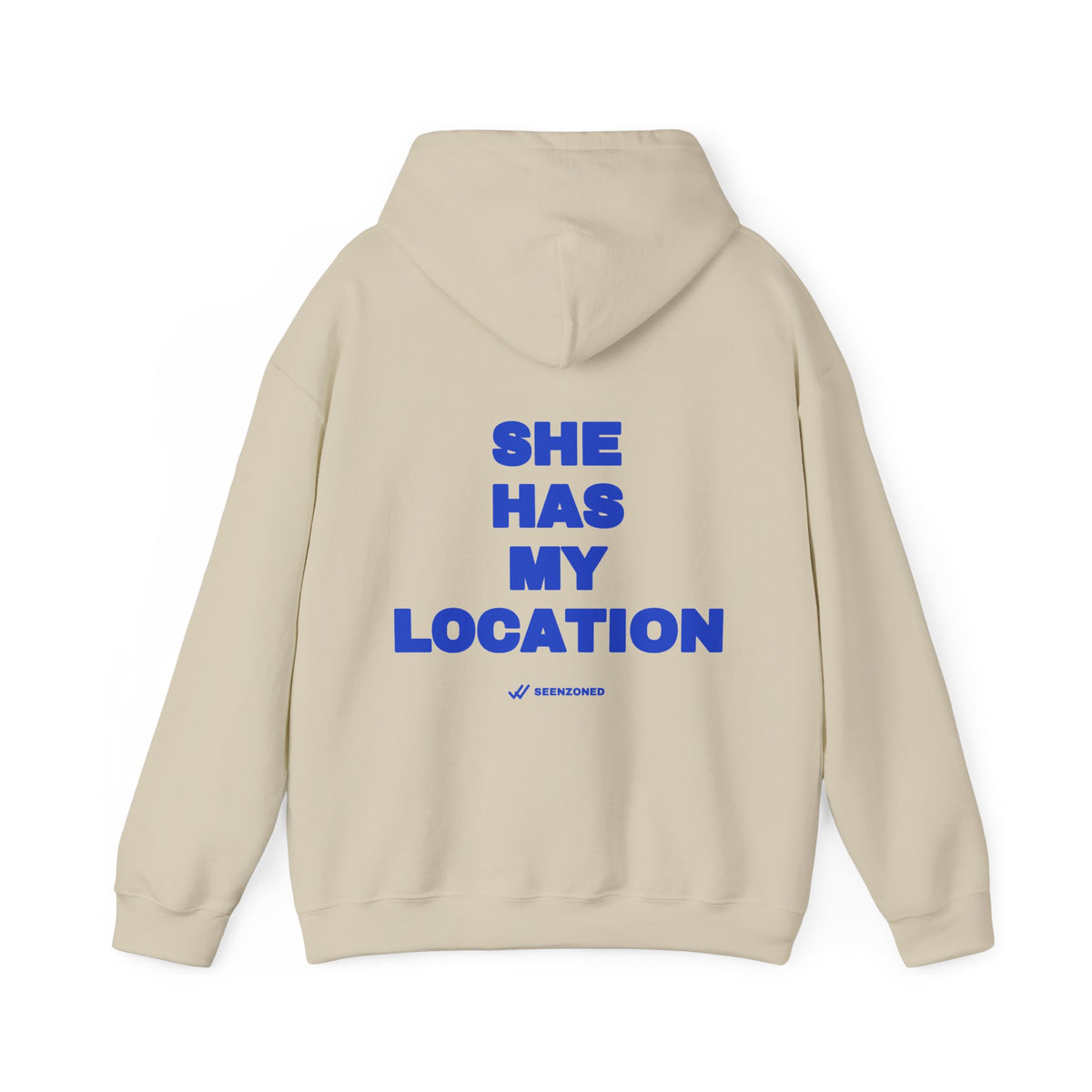 She has my location. Hoodie · Cobalt
