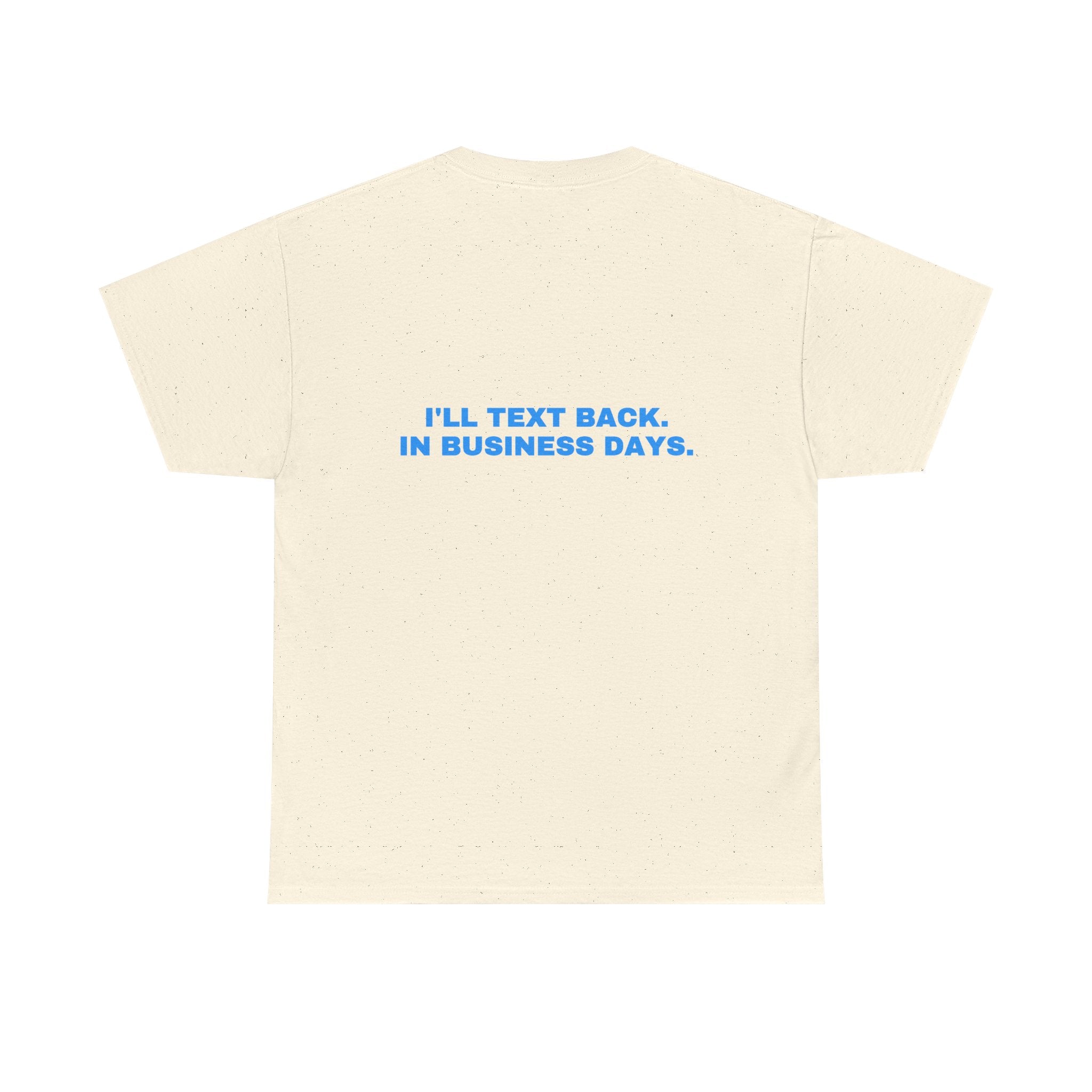 I'll text back. In business days. Sky print