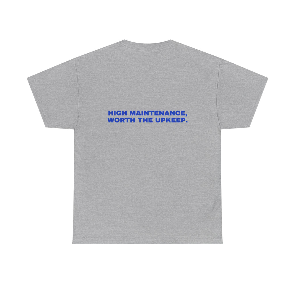 High maintenance, worth the upkeep. Cobalt print