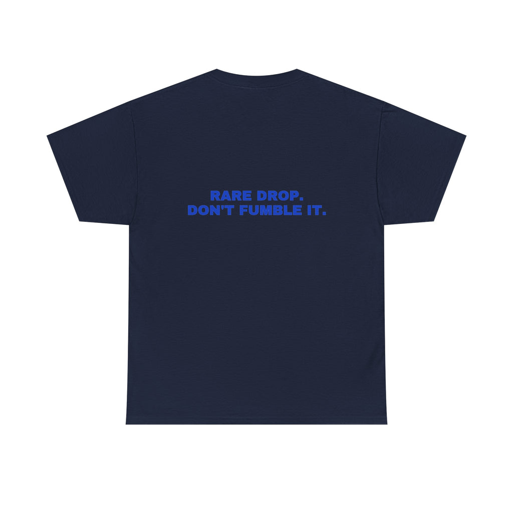 Rare drop. Don't fumble it. Cobalt print (dark)