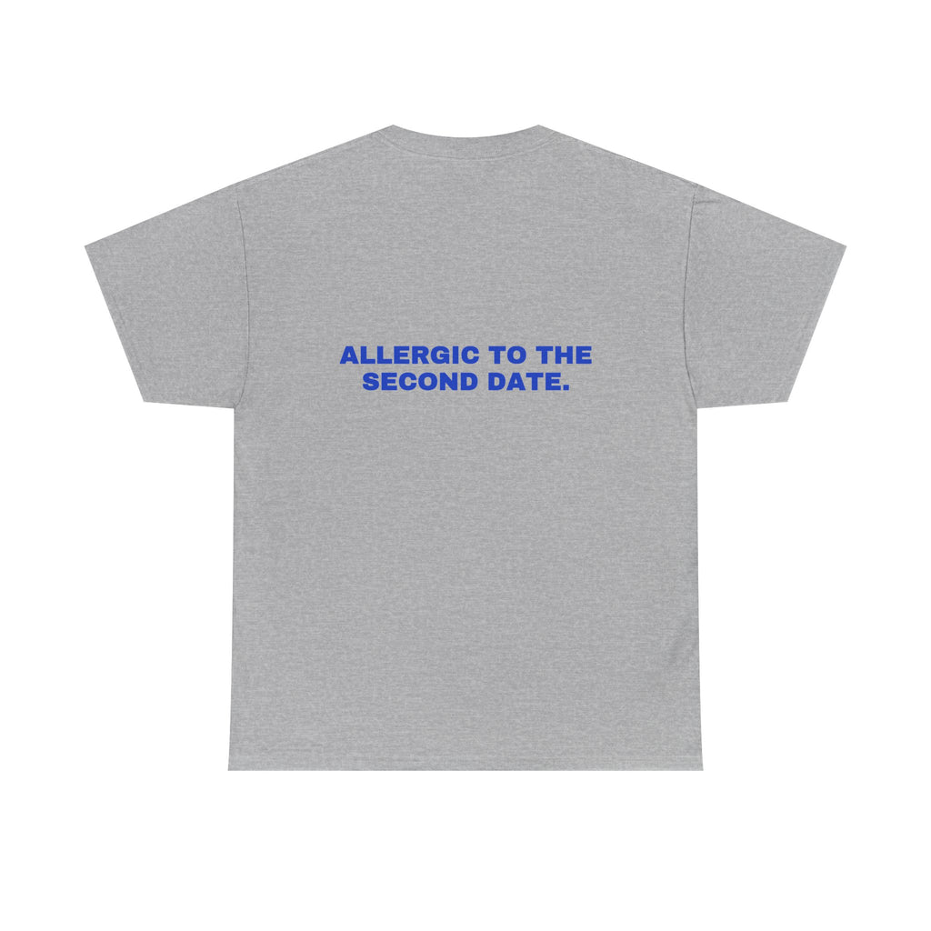 Allergic to the second date. Cobalt print