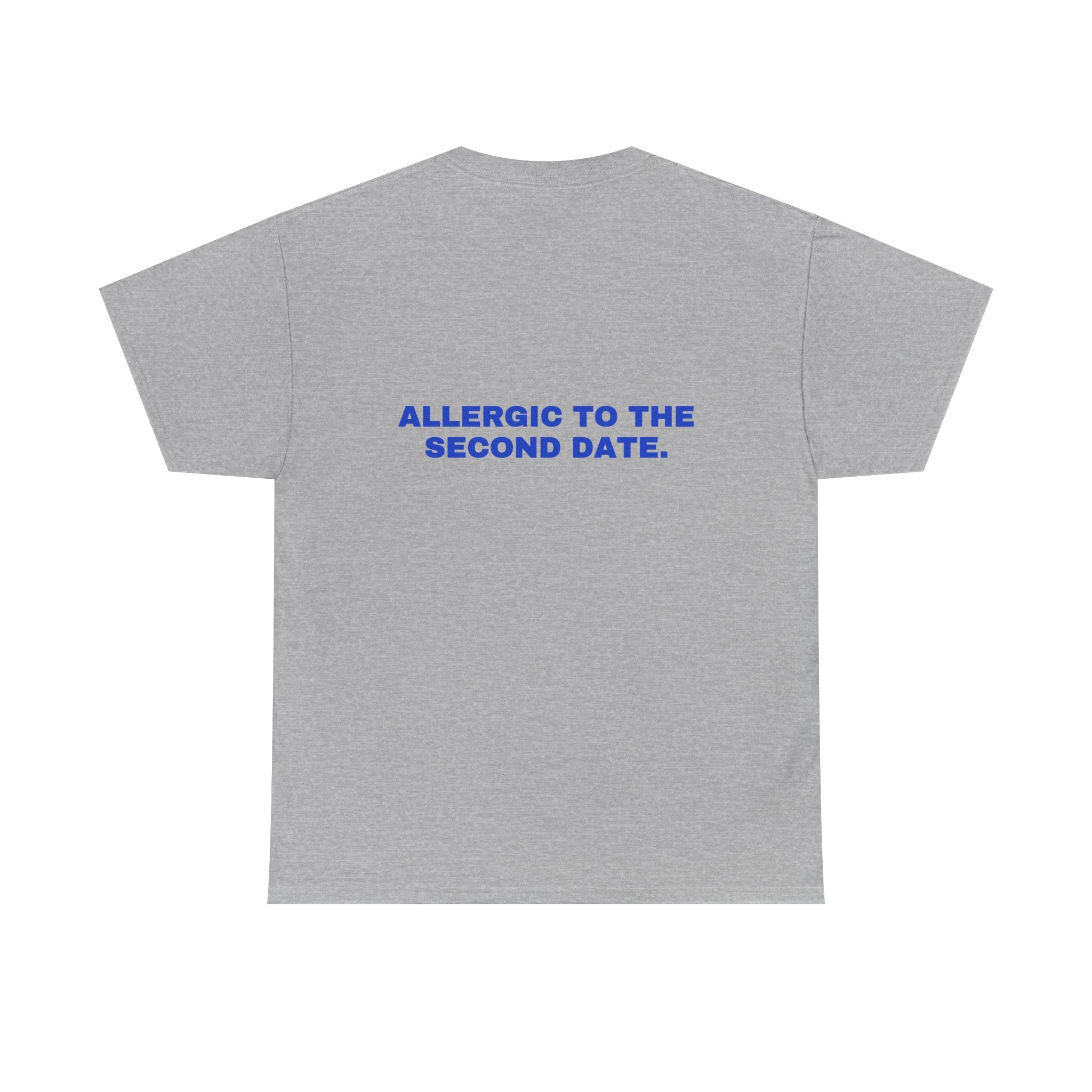 Allergic to the second date. Cobalt print