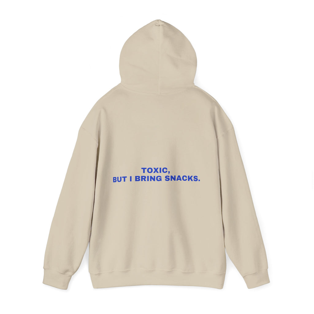 Toxic, but I bring snacks. Cobalt print