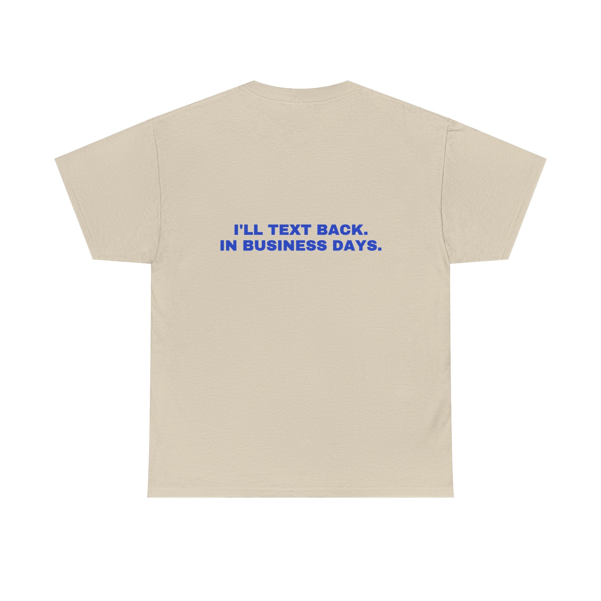 I'll text back. In business days. Cobalt print