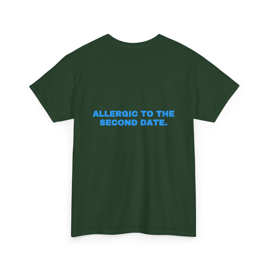 Allergic to the second date. Sky print (dark)