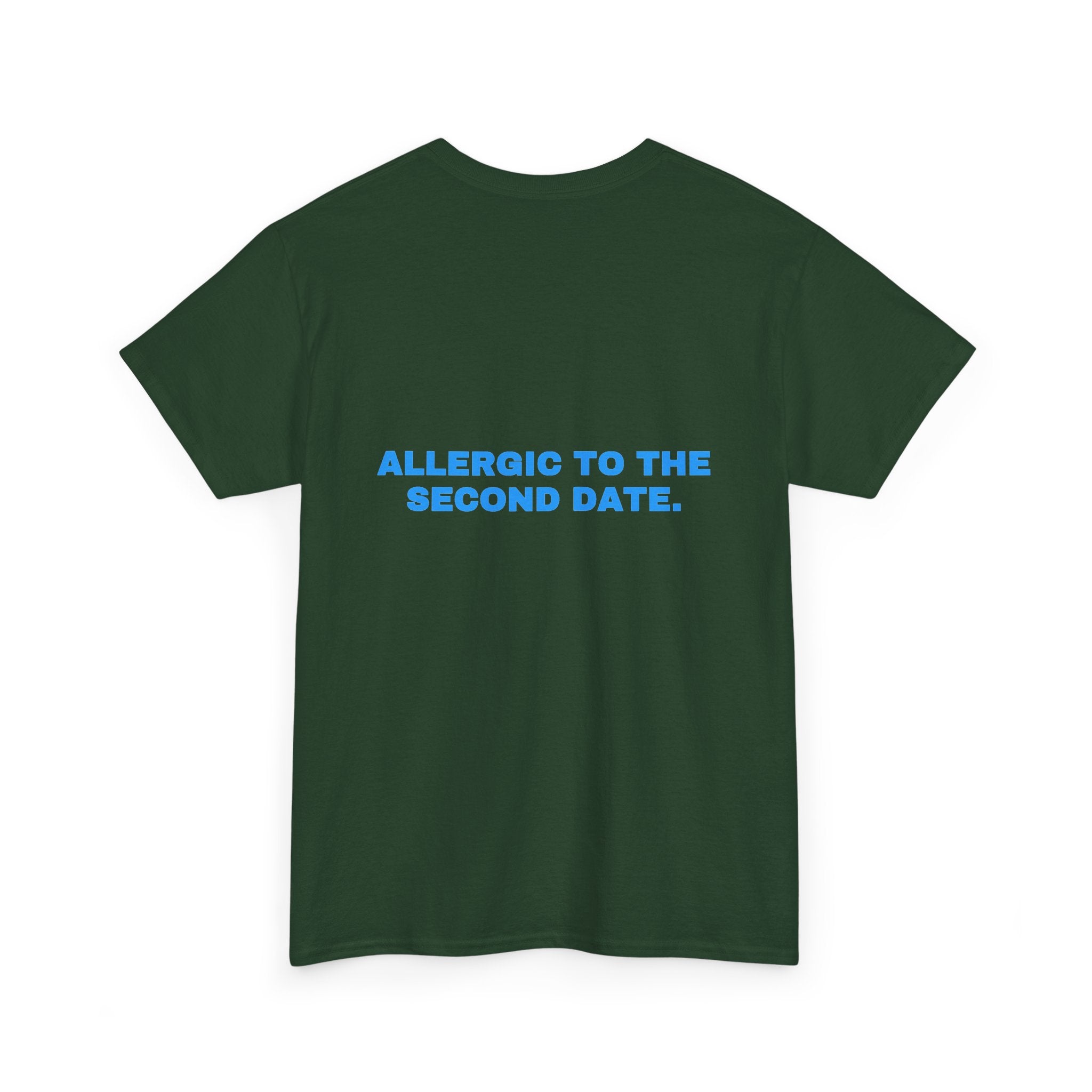 Allergic to the second date. Sky print (dark)