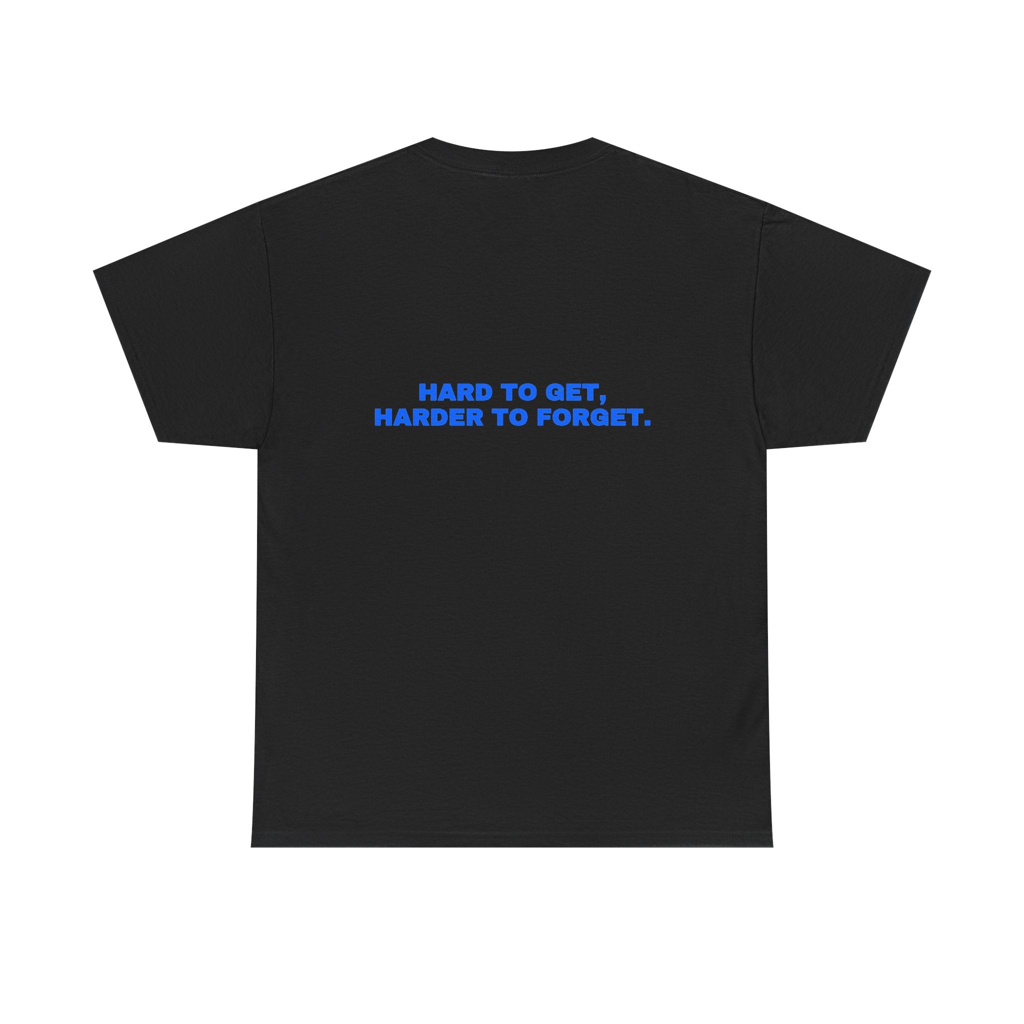Hard to get, harder to forget. Royal print (dark)