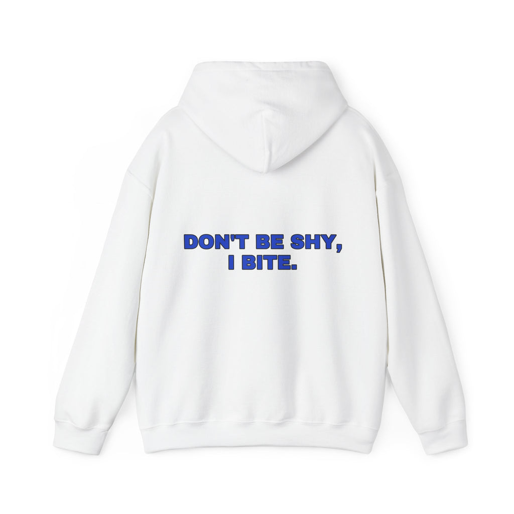 Don't be shy, I bite. Cobalt print