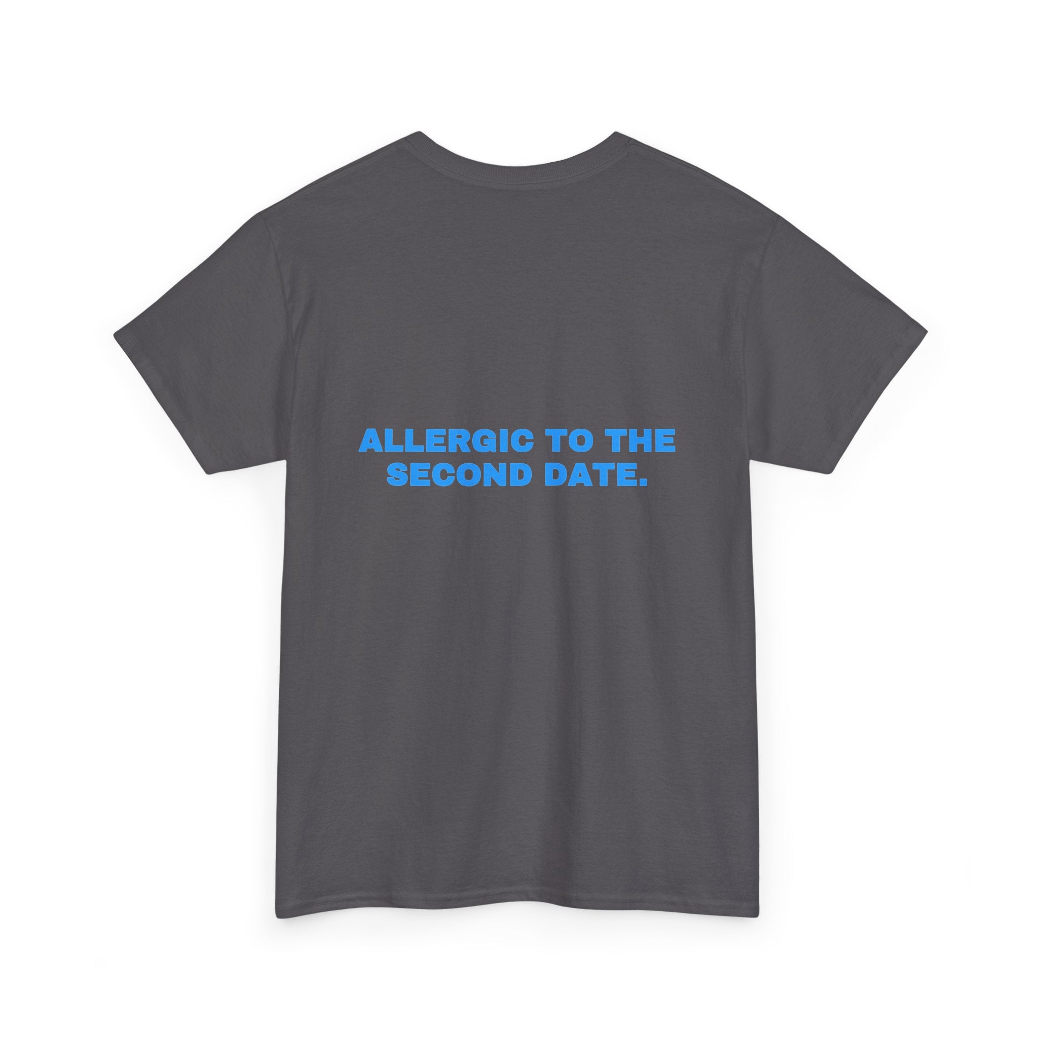 Allergic to the second date. Sky print (dark)