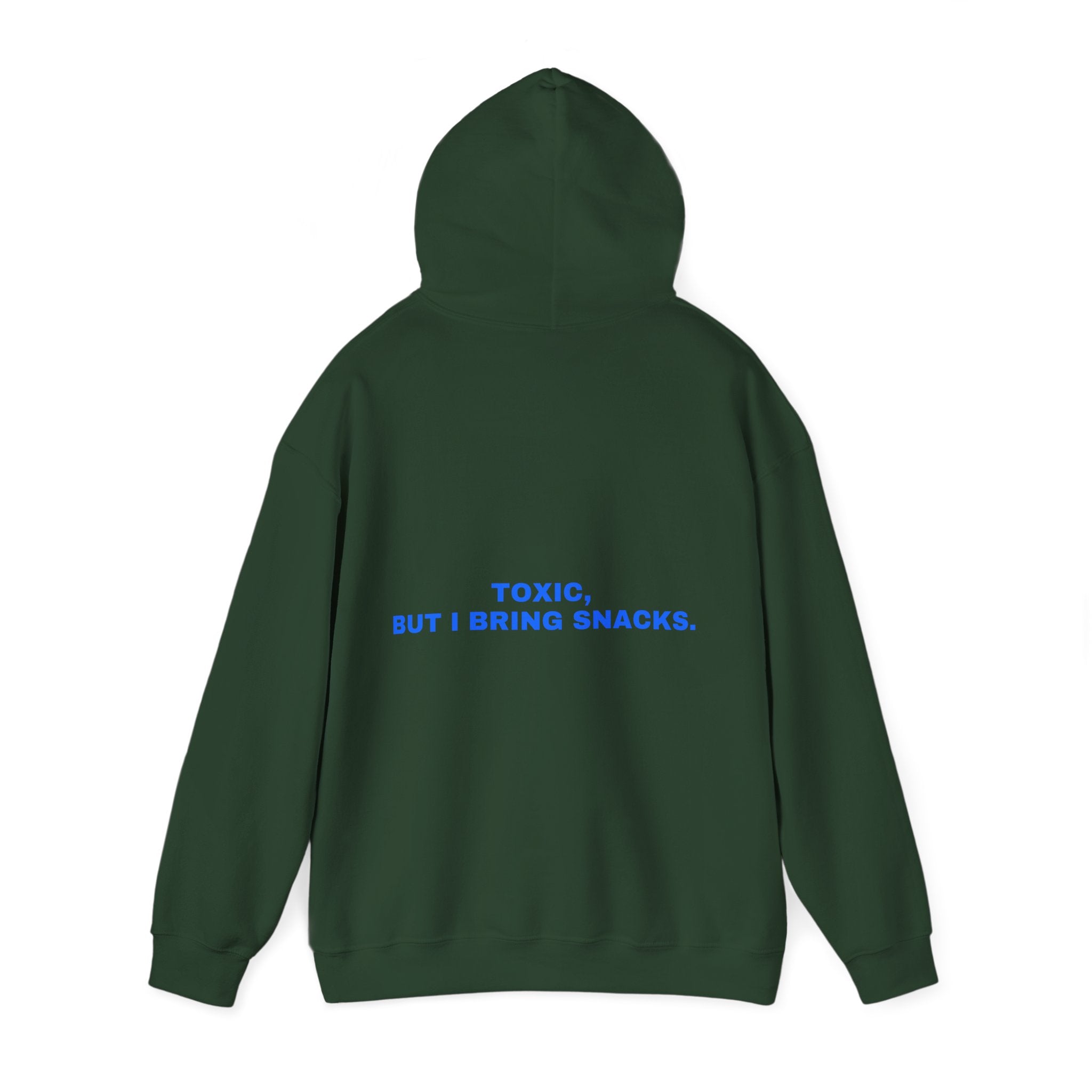 Toxic, but I bring snacks. Statement Hoodie - Funny Flirty Dating Gift, Gen-Z Read-Receipt Humor | Seen Zoned