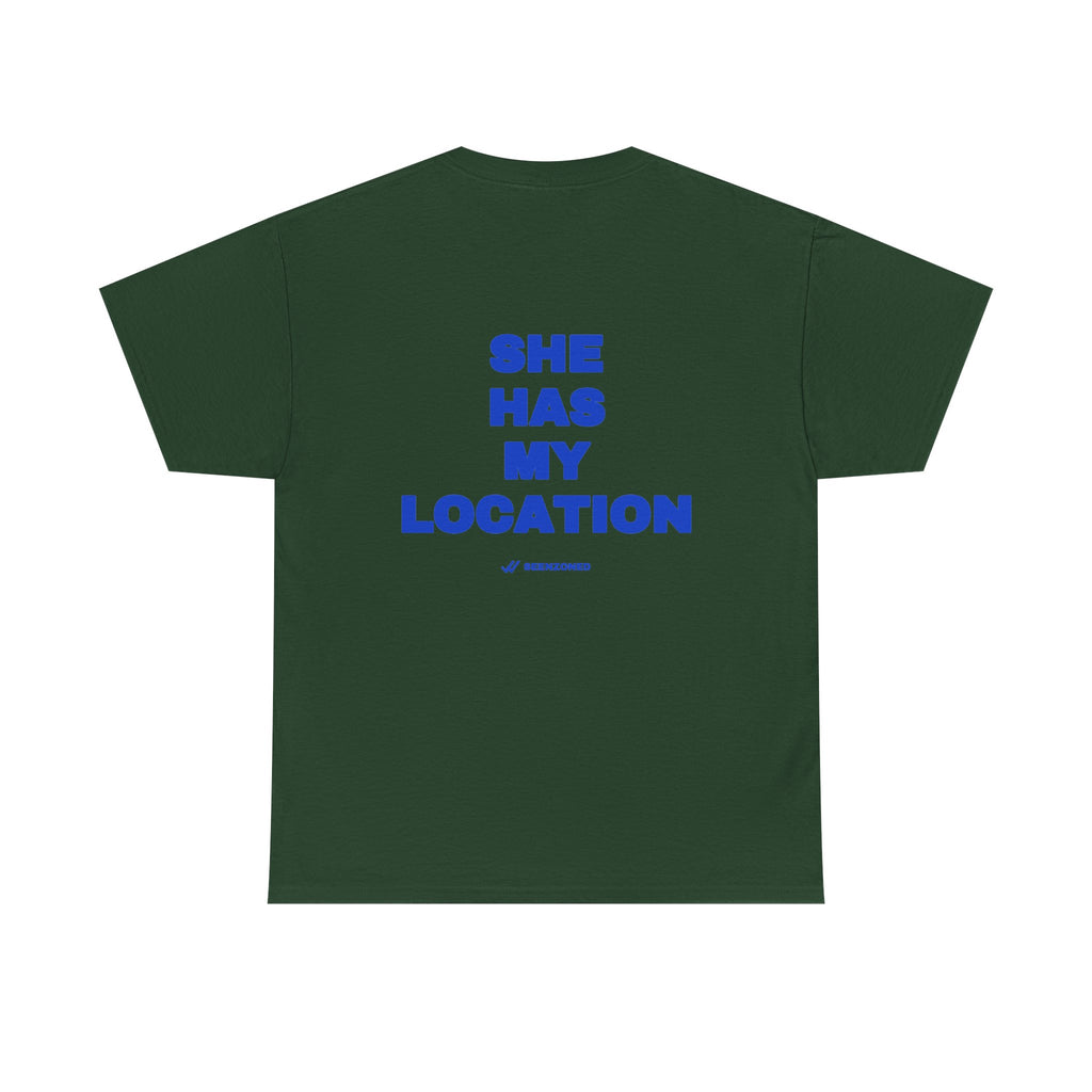 She has my location. Tee · Cobalt (dark)