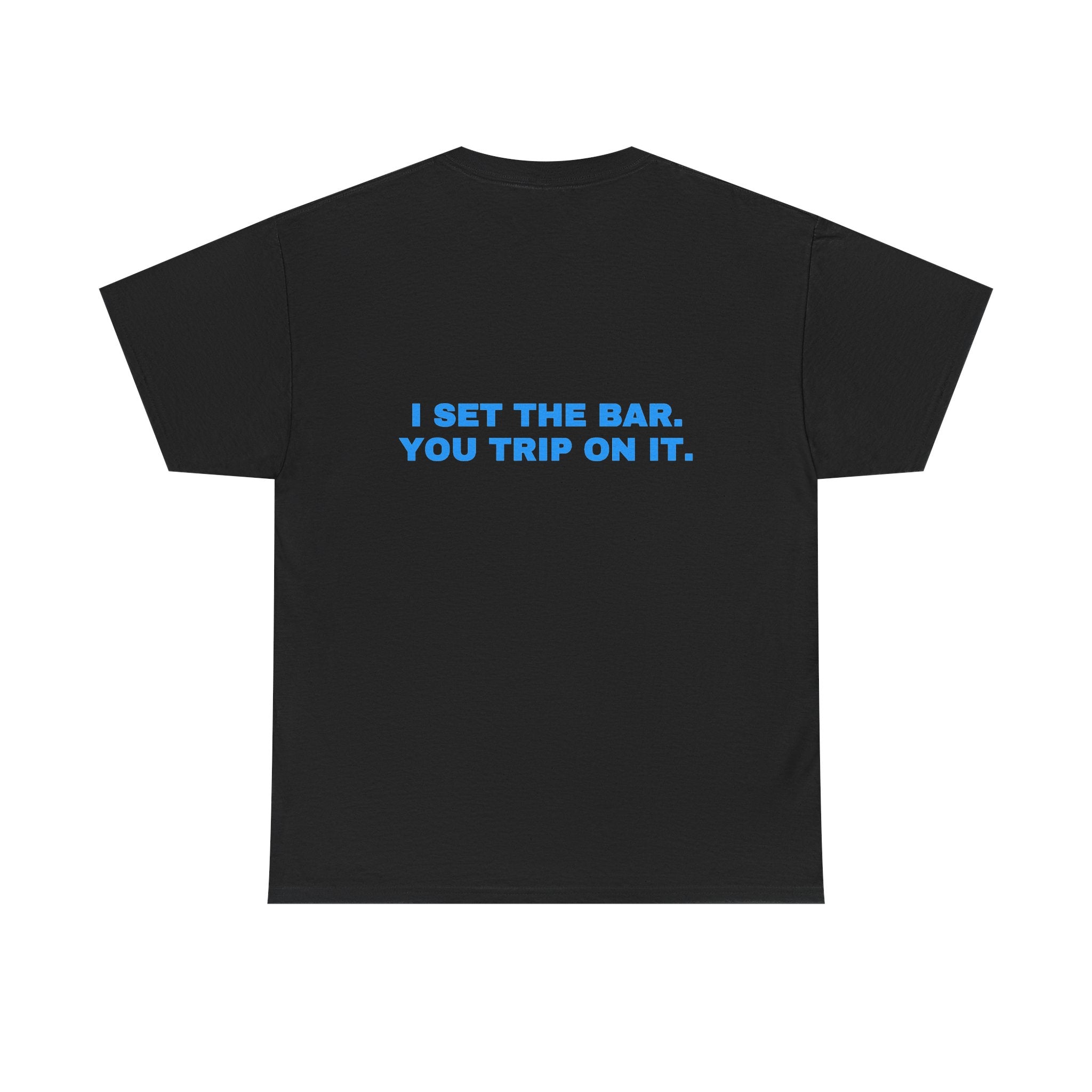 I set the bar. You trip on it. Sky print (dark)